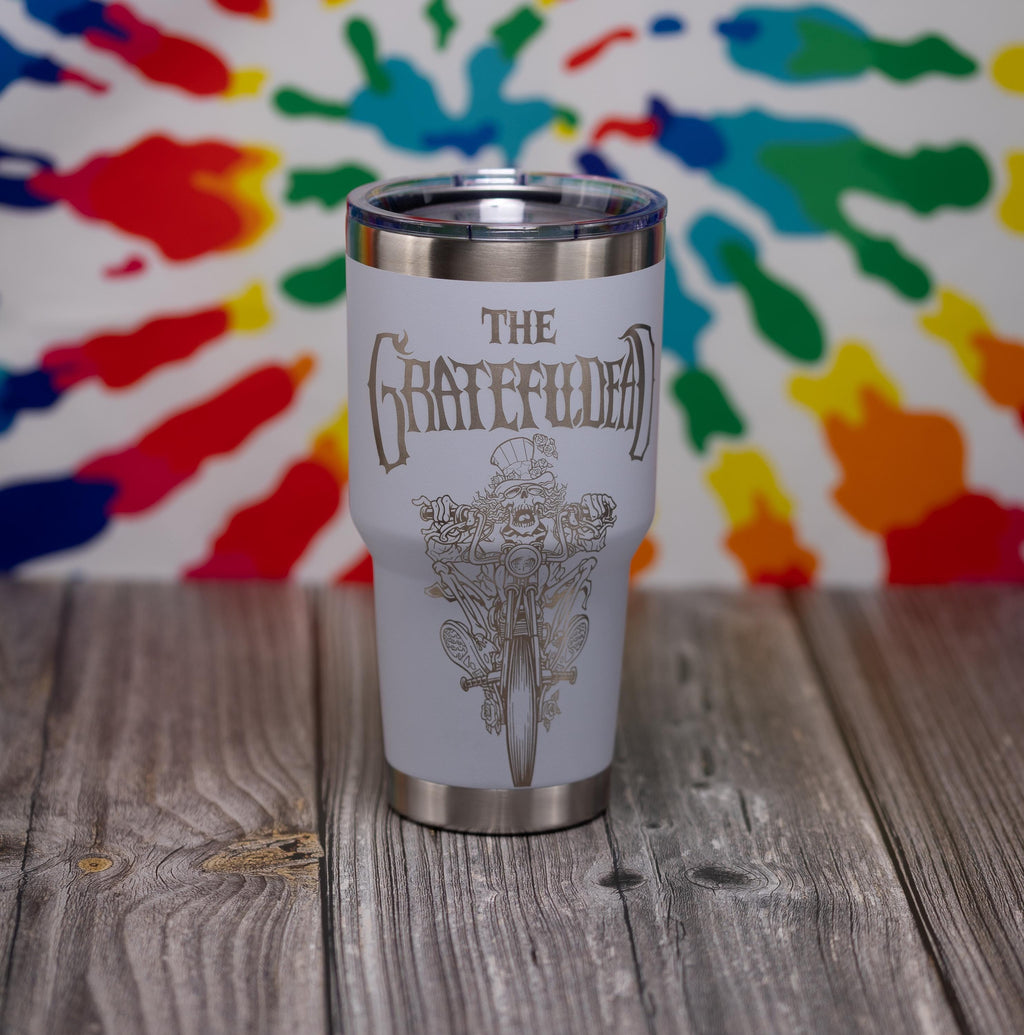 Insulated Steel Tumbler – Grateful Dead Uncle Sam Biker 30oz Double Wall Drinkware