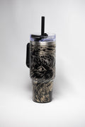 Starry Night Tumbler – Stainless Steel Cup | Laser Engraved Cat Lover Gift, Vacuum Insulated