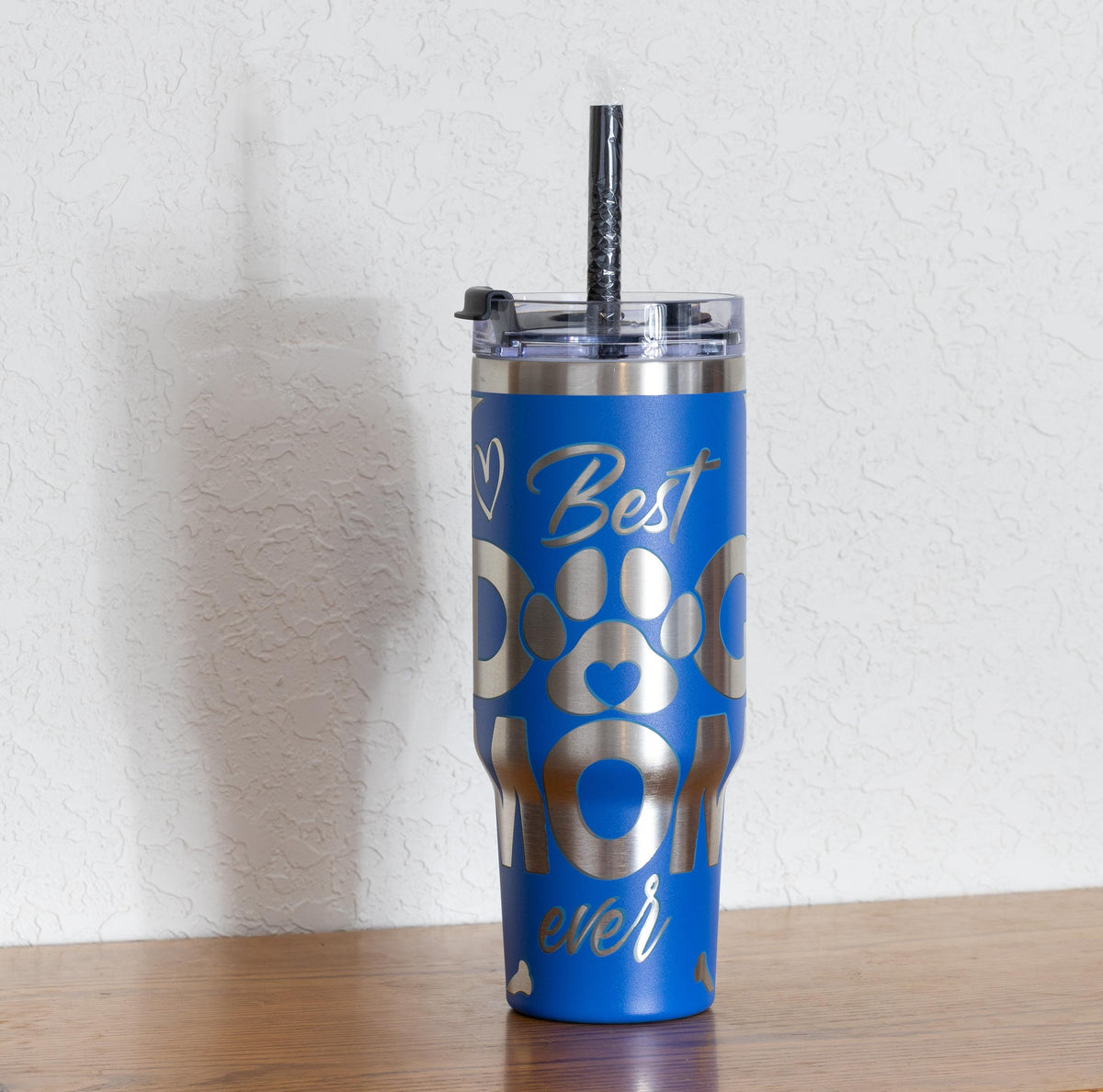 Dog Mom Tumbler – Stainless Steel Vacuum Insulated Mug, 40oz Large Capacity