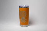 Laser Engraved Tumbler - Stainless Steel Cup With Vacuum Insulation & Tropical Design