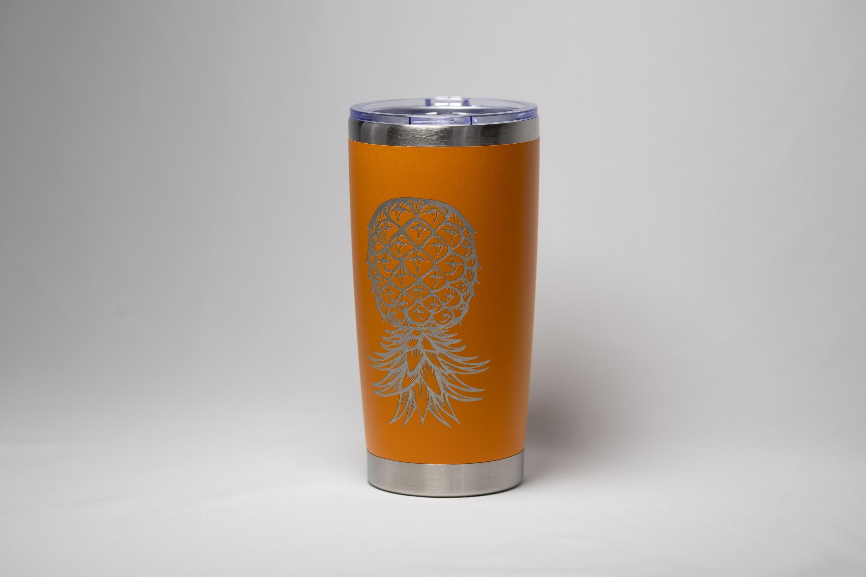 Laser Engraved Tumbler - Stainless Steel Cup With Vacuum Insulation & Tropical Design