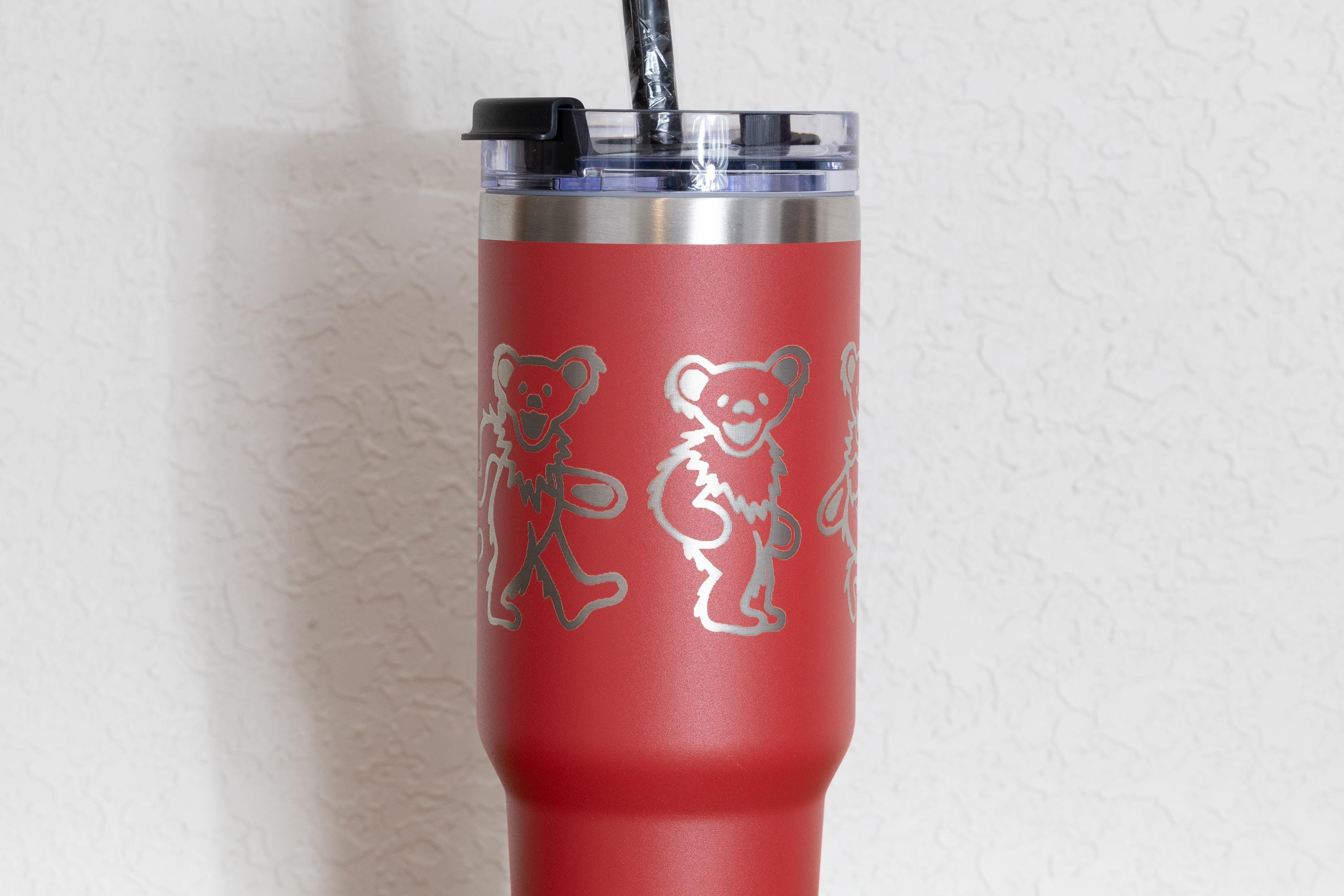 Grateful Dead Tumbler - 40oz Stainless Steel Cup With Dancing Bears Design