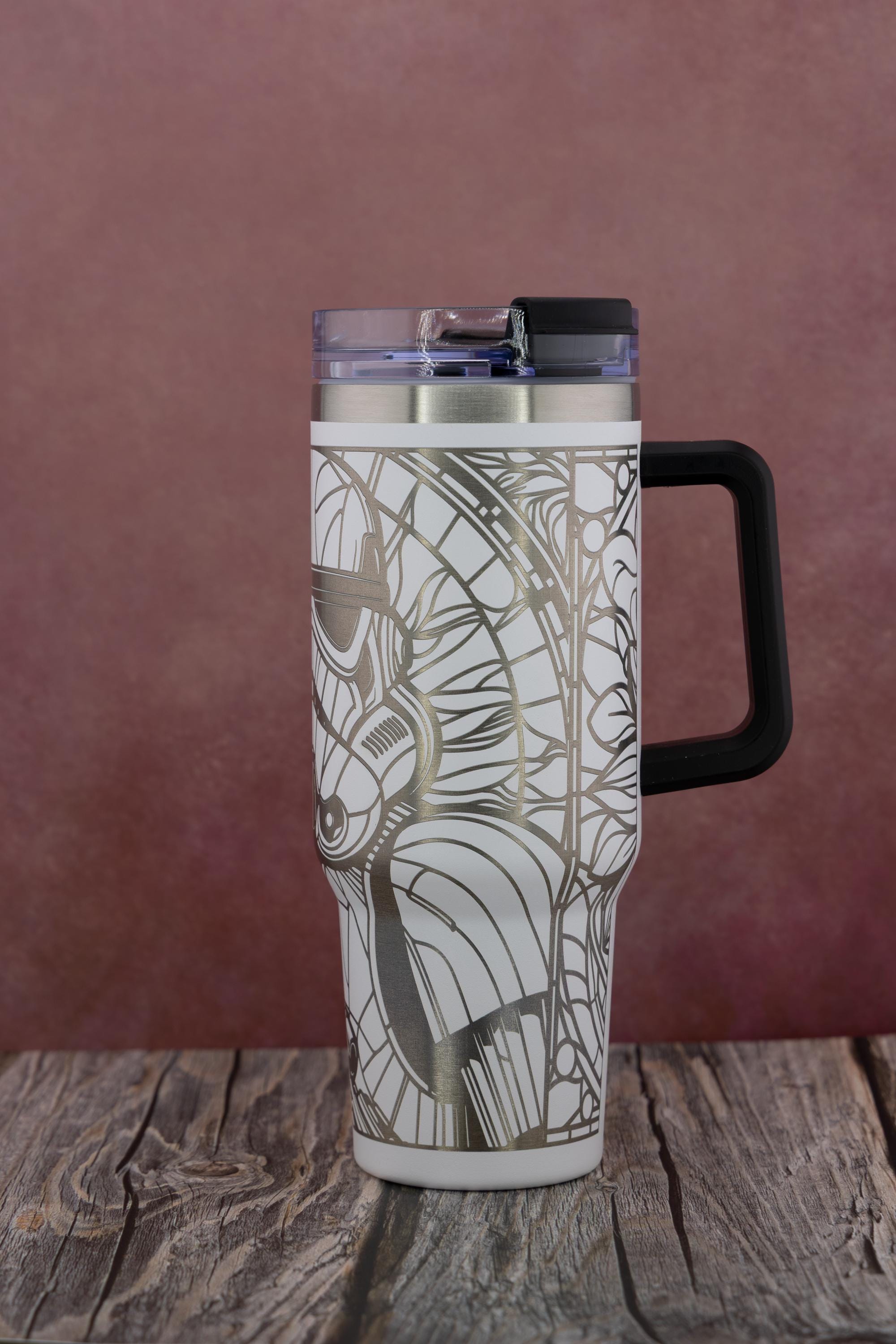 Stormtrooper Mosaic Tumbler – 40oz Insulated Travel Mug | Stainless Steel Cup