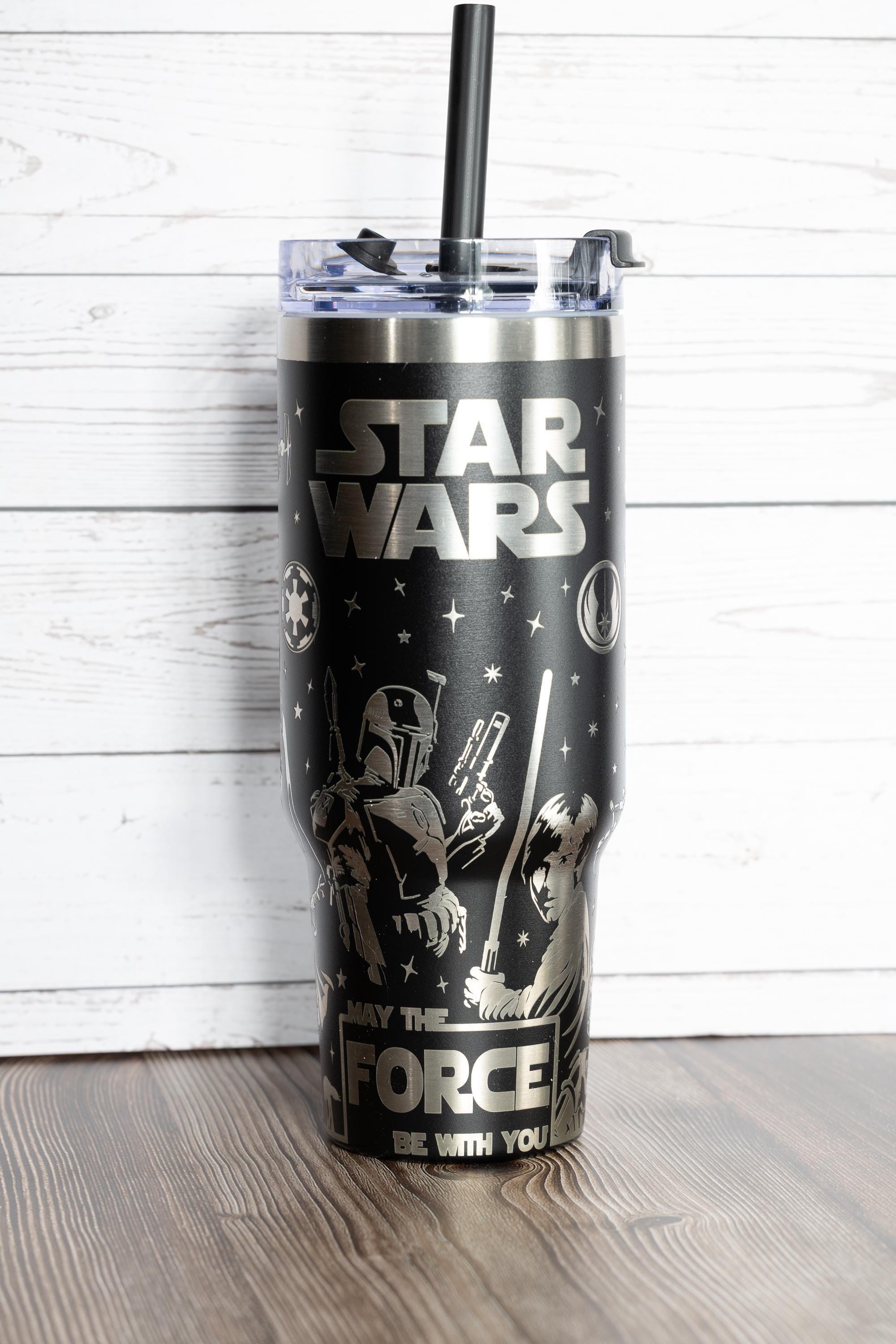Star Wars Drink Tumbler - 40oz Stainless Steel Vacuum Insulated Cup With Handle
