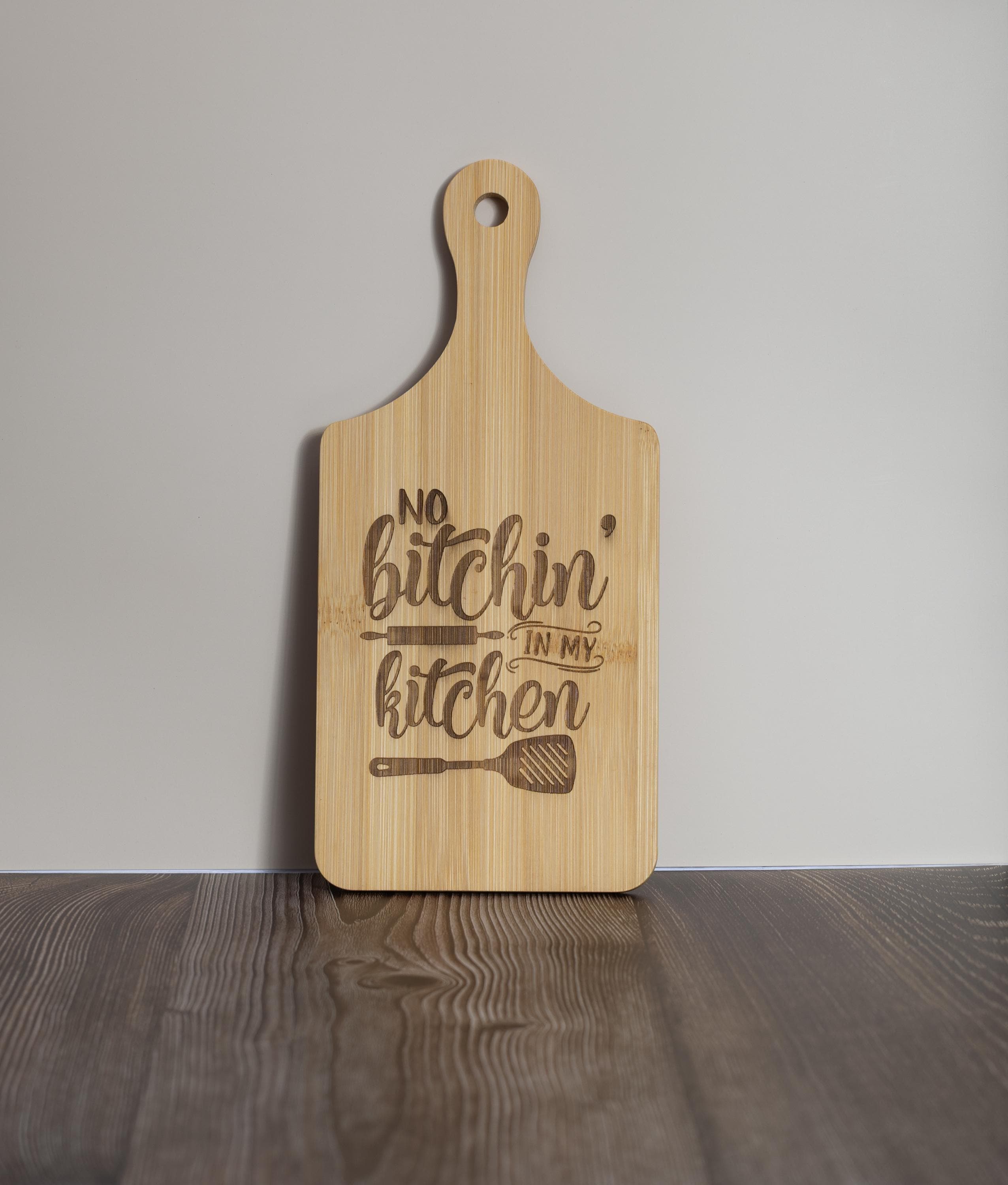 Bamboo Cutting Board – Eco Friendly Small Prep Board with Laser Engraving