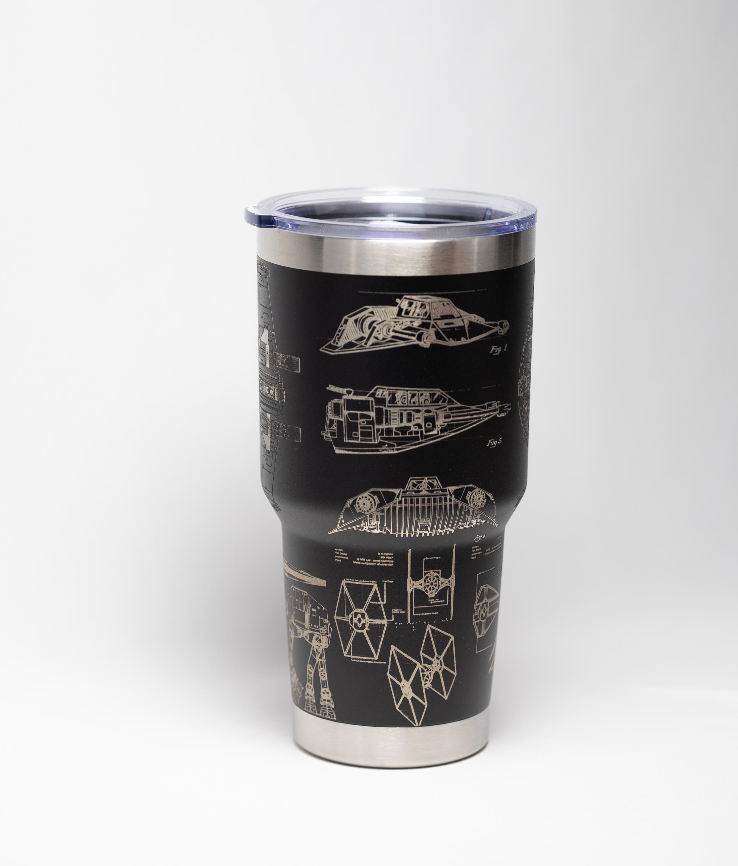 Star Wars Tumbler - Stainless Steel Laser Etched Insulated Travel Mug 30oz
