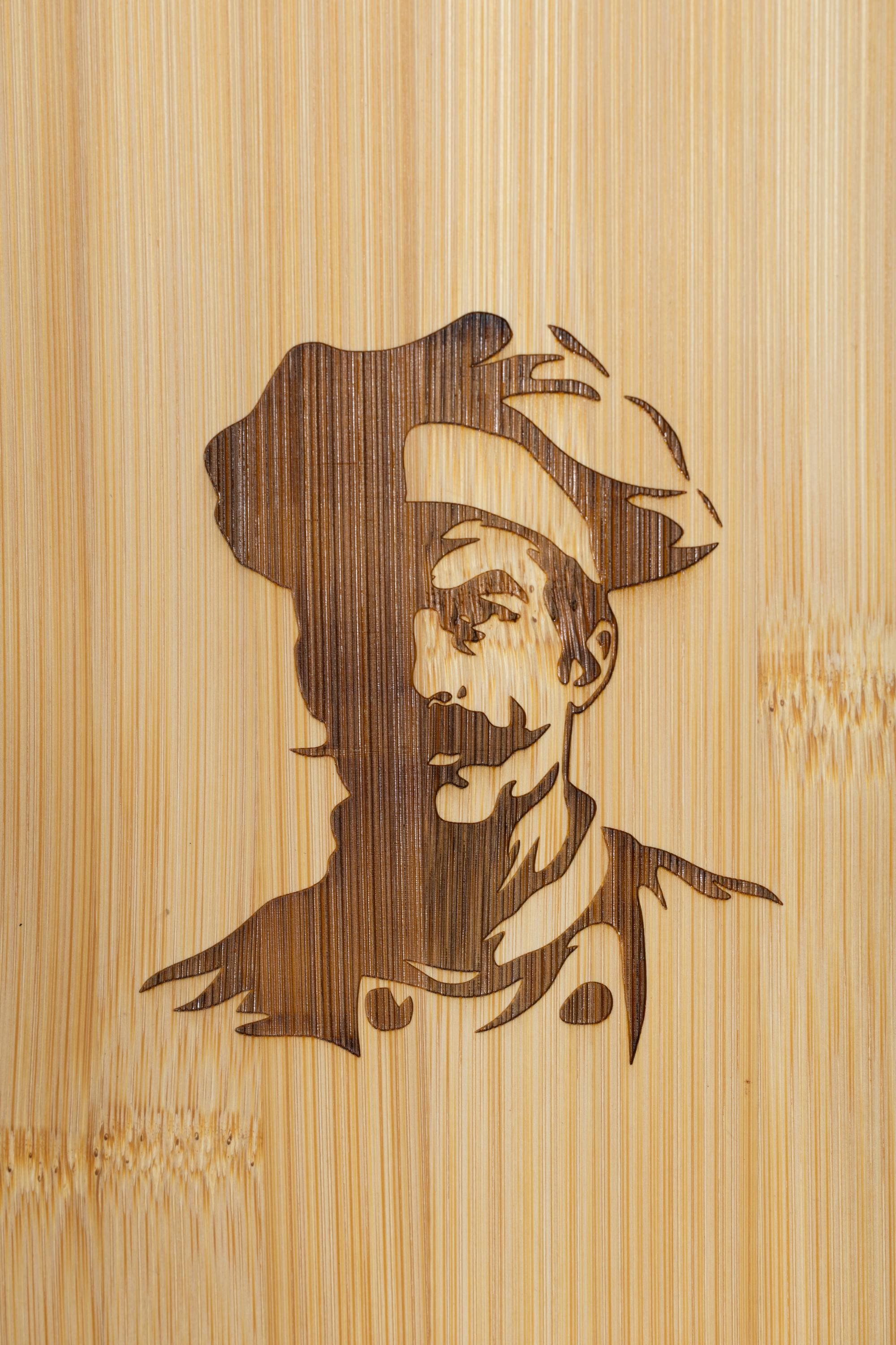 Bamboo Cutting Board – Chef Cutting Board, Laser Engraved, Compact 5x11