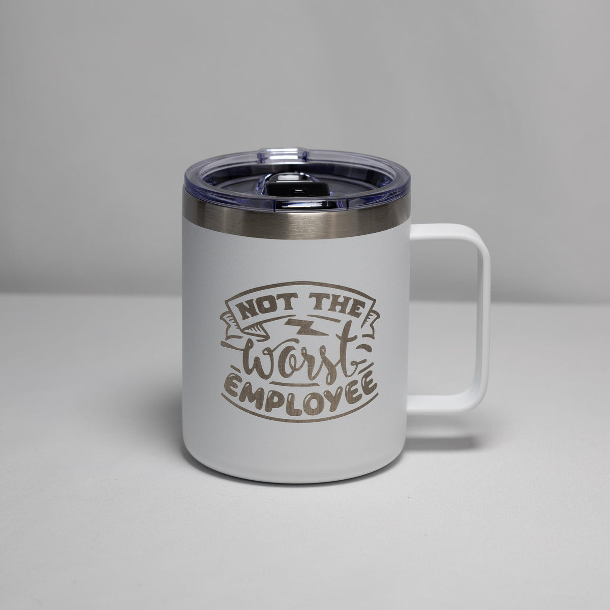 Office Humor Coffee Mug - Stainless Steel, Laser Engraved, Double Wall Insulated