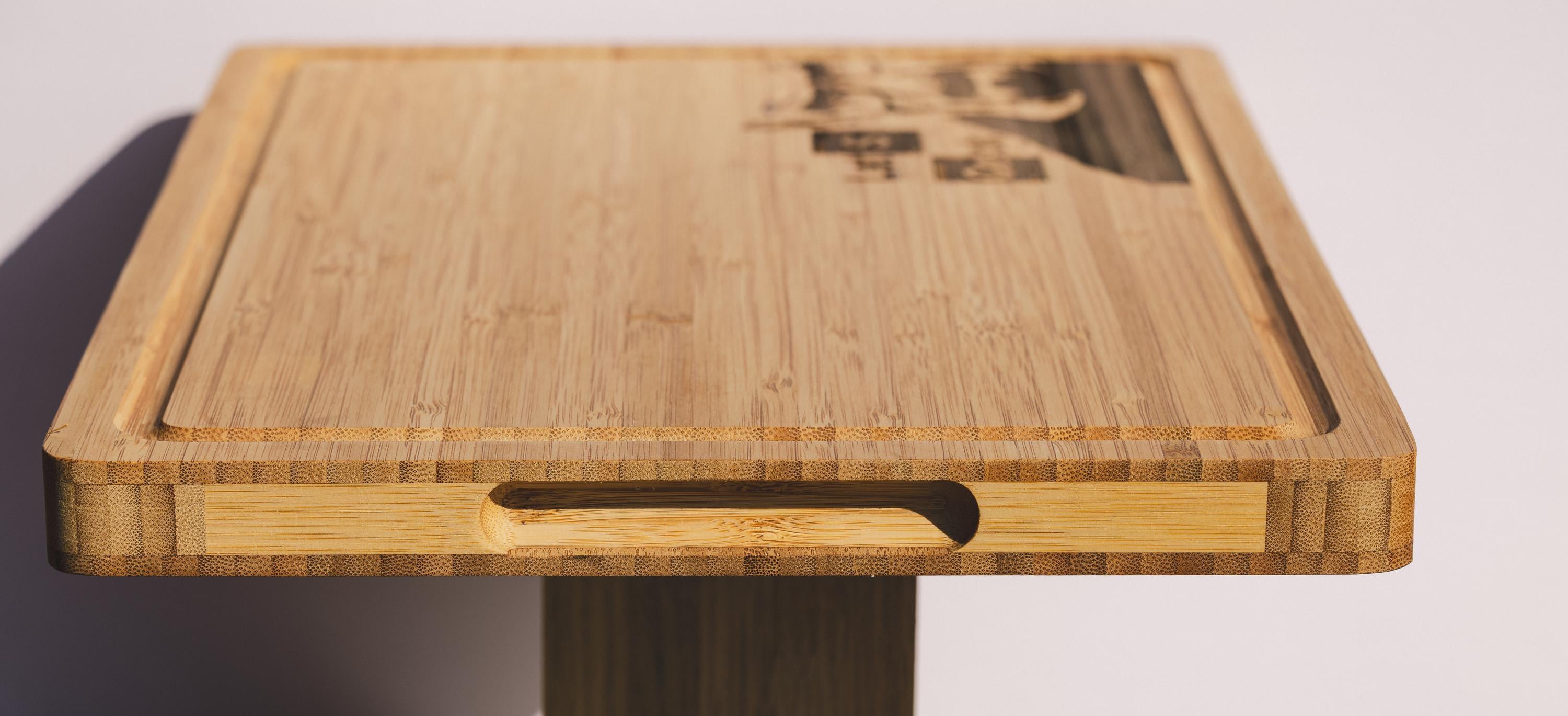 Bamboo Cutting Board | Eco Friendly Kitchen Cheese Board, Gentle On Knives, Breaking Bad Gift