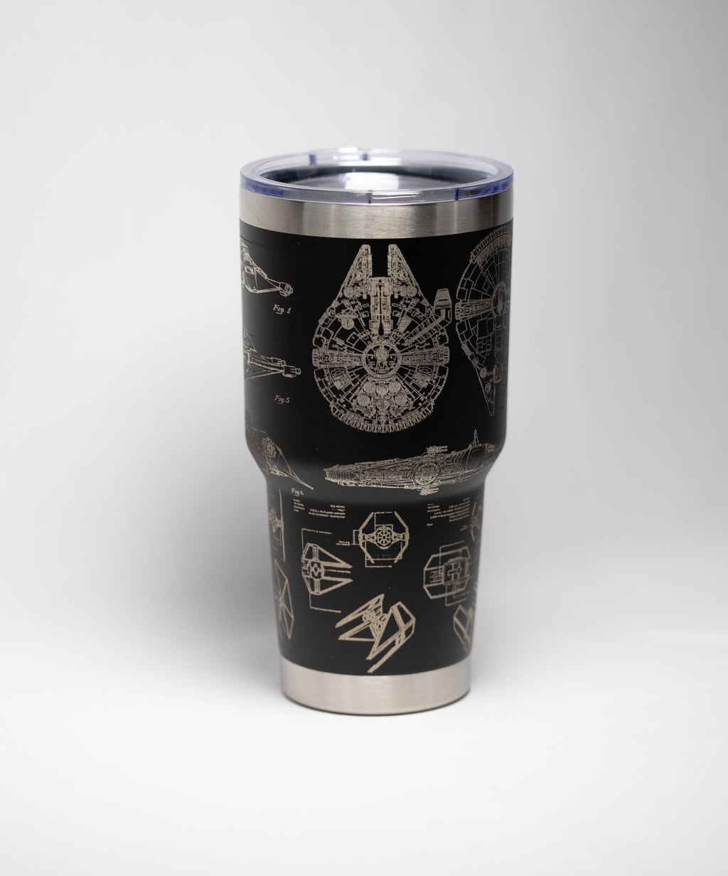Star Wars Tumbler - Stainless Steel Laser Etched Insulated Travel Mug 30oz