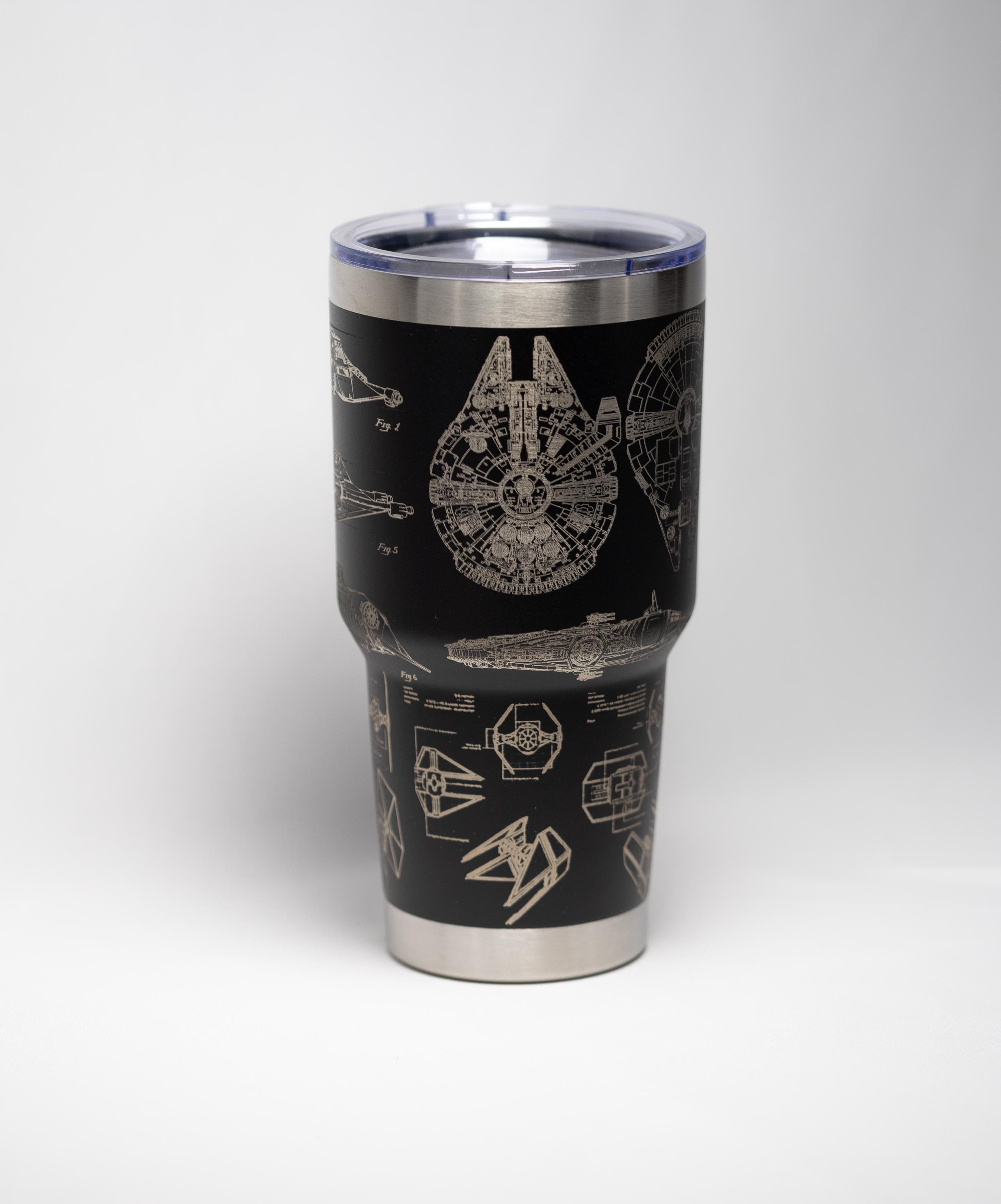 Star Wars Tumbler - Stainless Steel Laser Etched Insulated Travel Mug 30oz