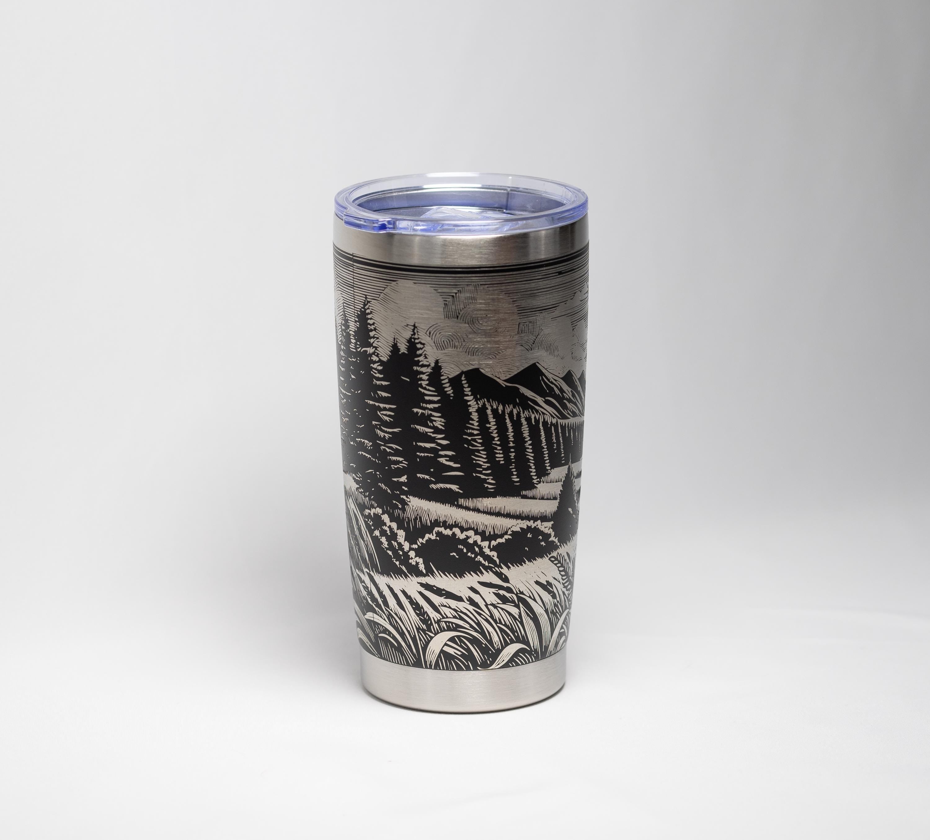 Stainless Steel Tumbler | Double Wall Vacuum Insulated Cup, Powder Coated 20 Oz Hiking Gift Mug