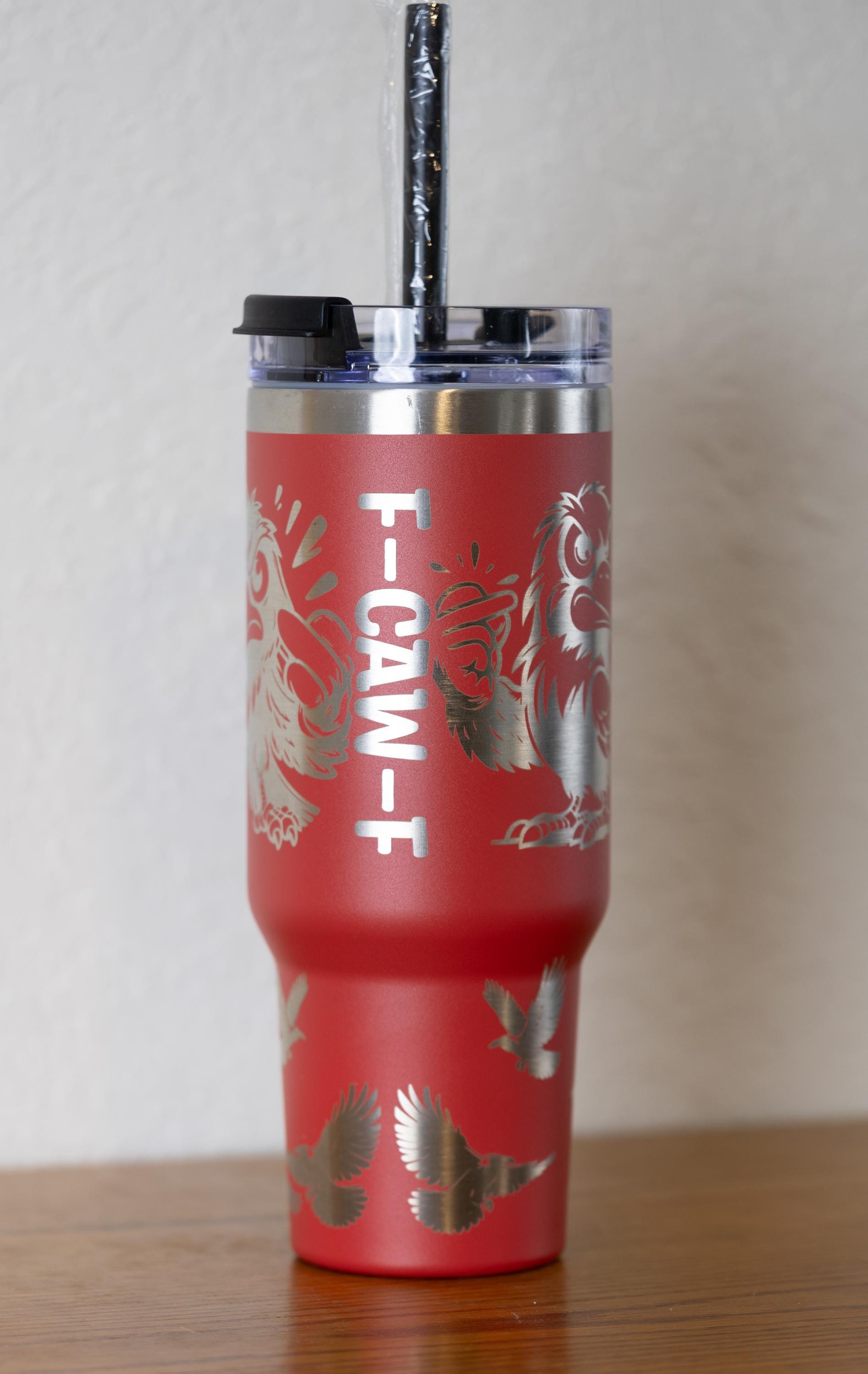 40oz Stainless Steel Tumbler – Vacuum Insulated Cup With Handle, Lid & Straw