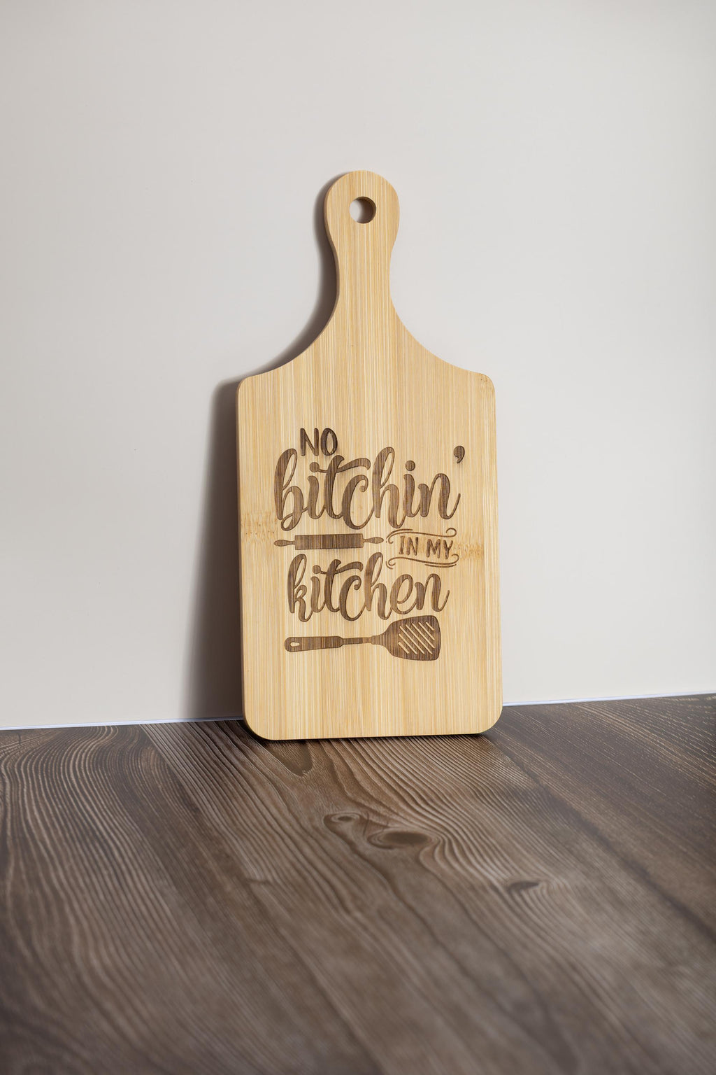 Bamboo Cutting Board – Eco Friendly Small Prep Board with Laser Engraving