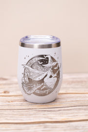 Witch Wine Tumbler - Insulated Stainless Steel Double Wall Tumbler with Spill Resistant Lid