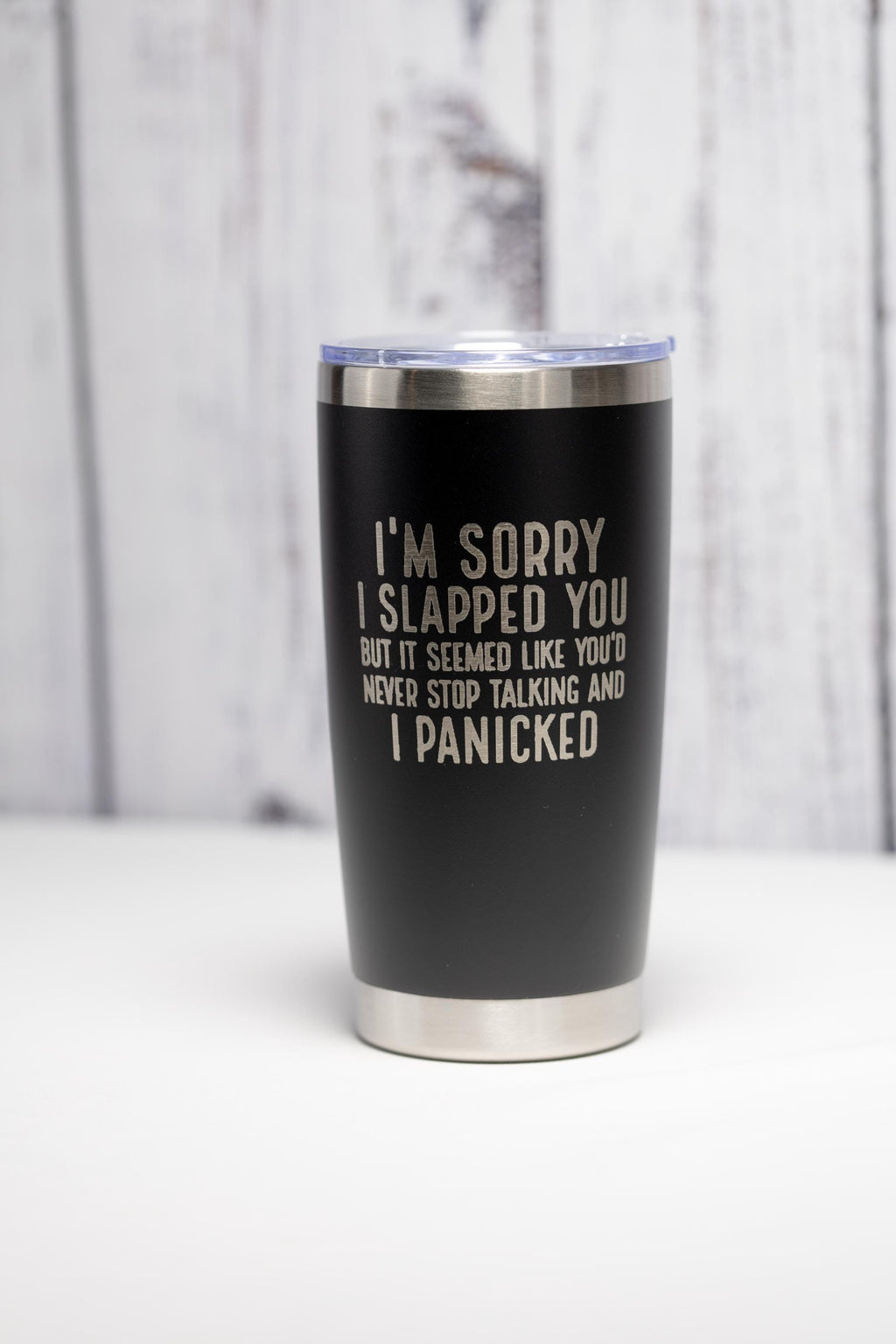 Sarcastic Stainless Steel Tumbler – Custom Color, Laser Engraved Cup, 20 oz