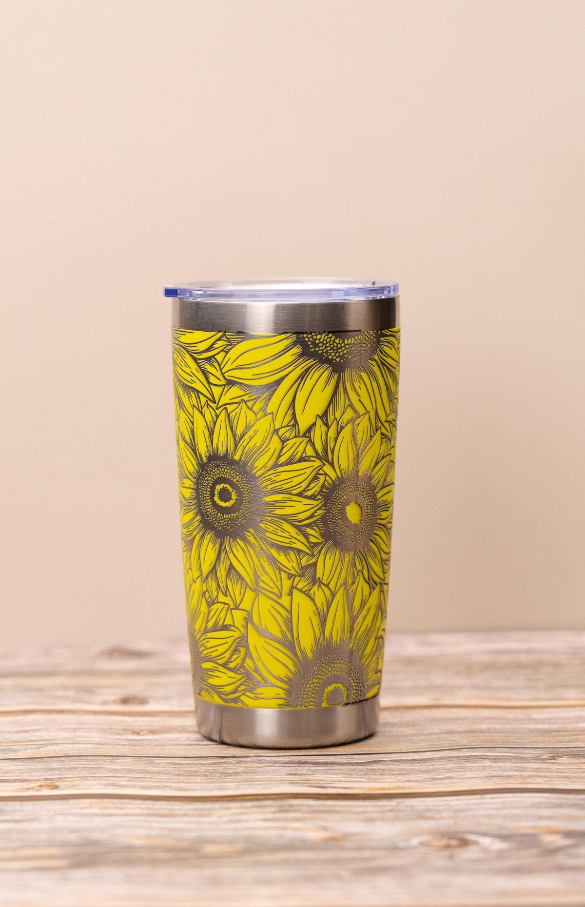 Sunflower Tumbler – 20oz Stainless Steel Double Wall Vacuum Insulated Drinkware