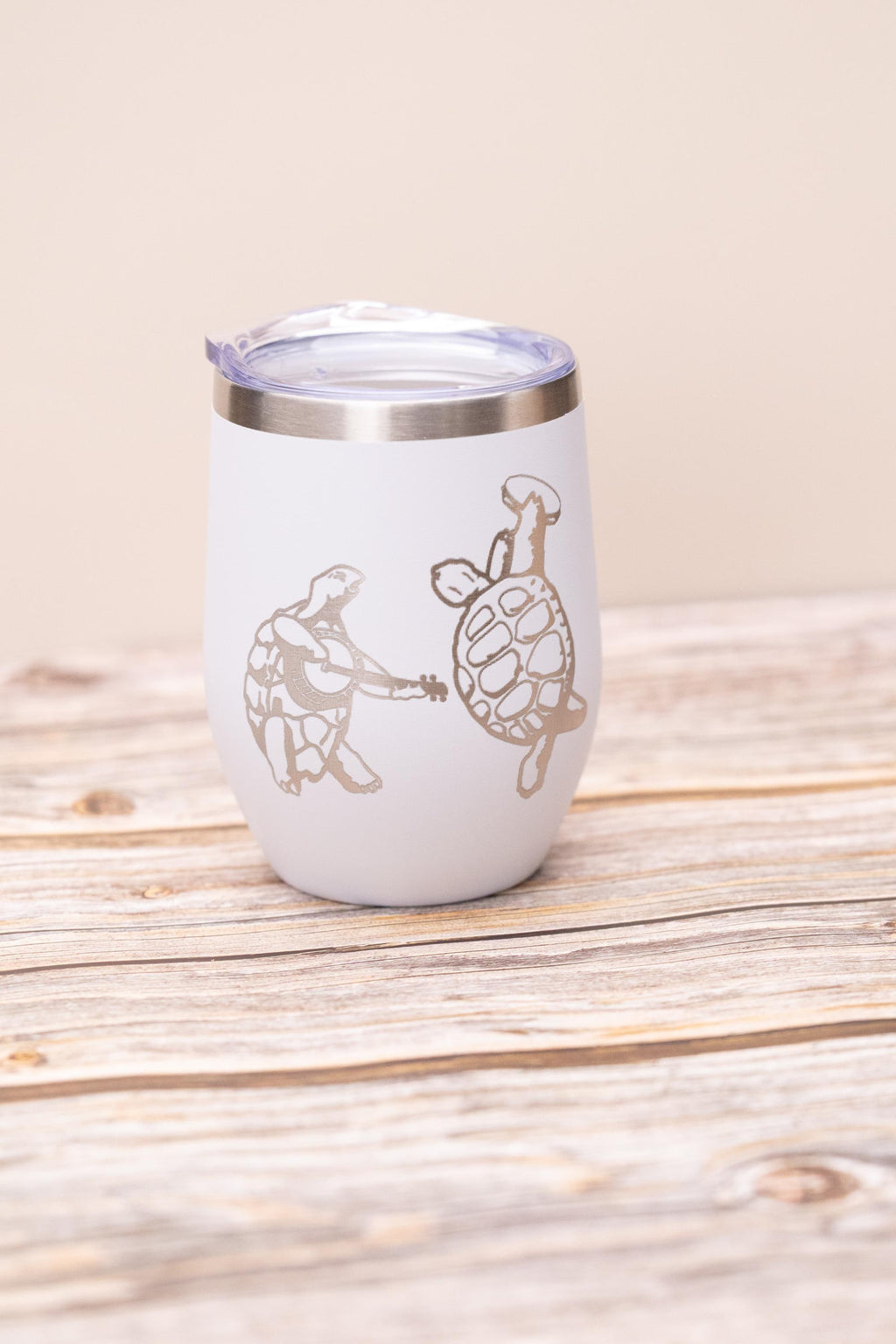 Music Fan Wine Tumbler - Insulated Stainless Steel Cup With Spill Resistant Lid