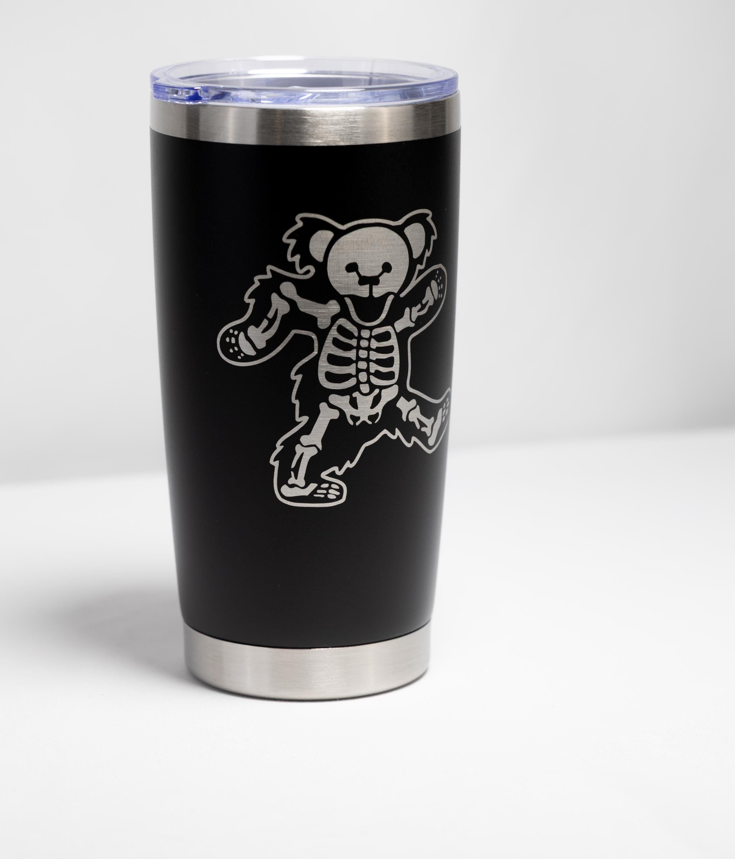 Dancing Bear Tumbler – 20 oz Stainless Steel Cup | Laser Engraved Double Wall Vacuum Insulated
