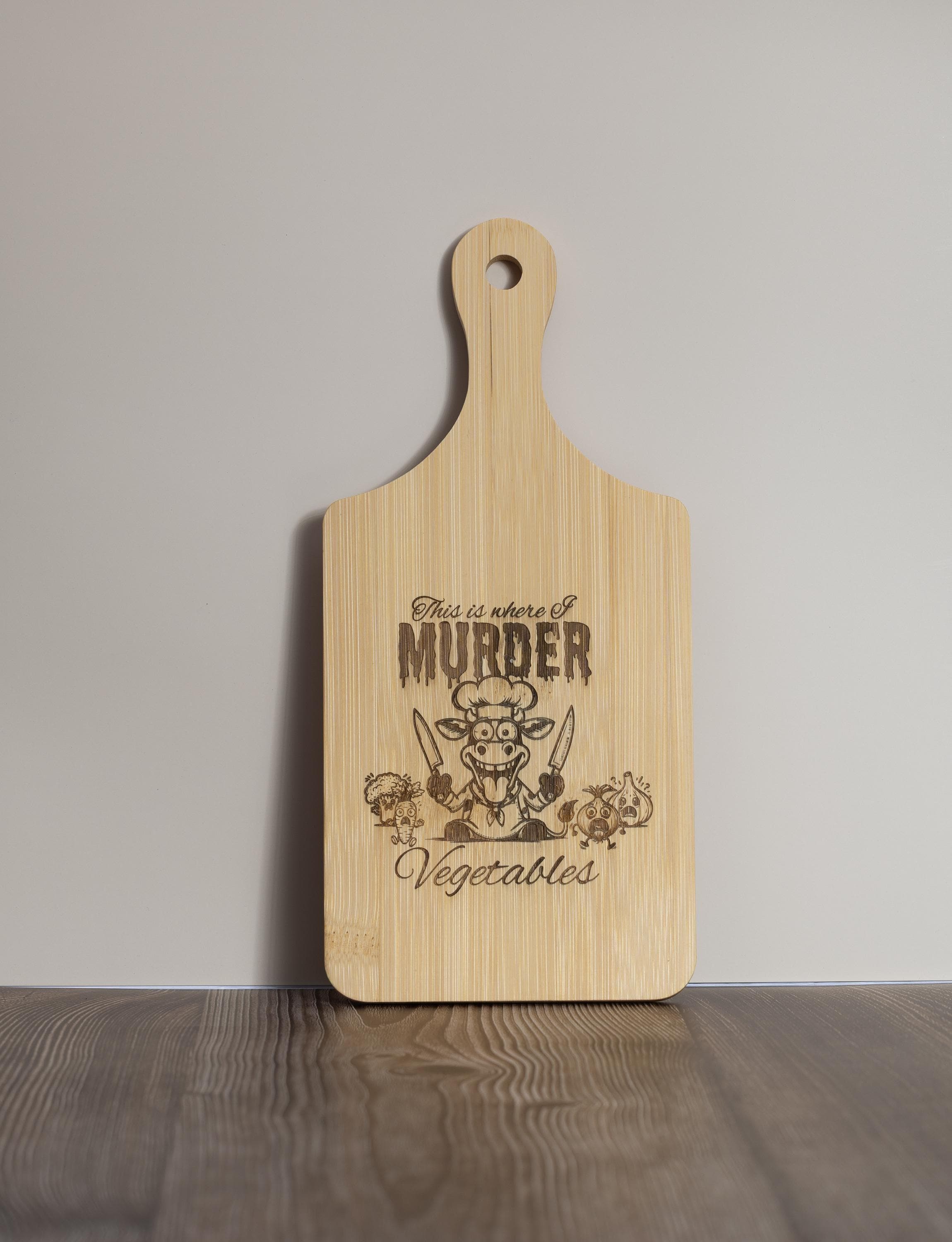 Bamboo Cutting Board – Funny Laser Engraved Board | Eco Friendly, Compact 5x11