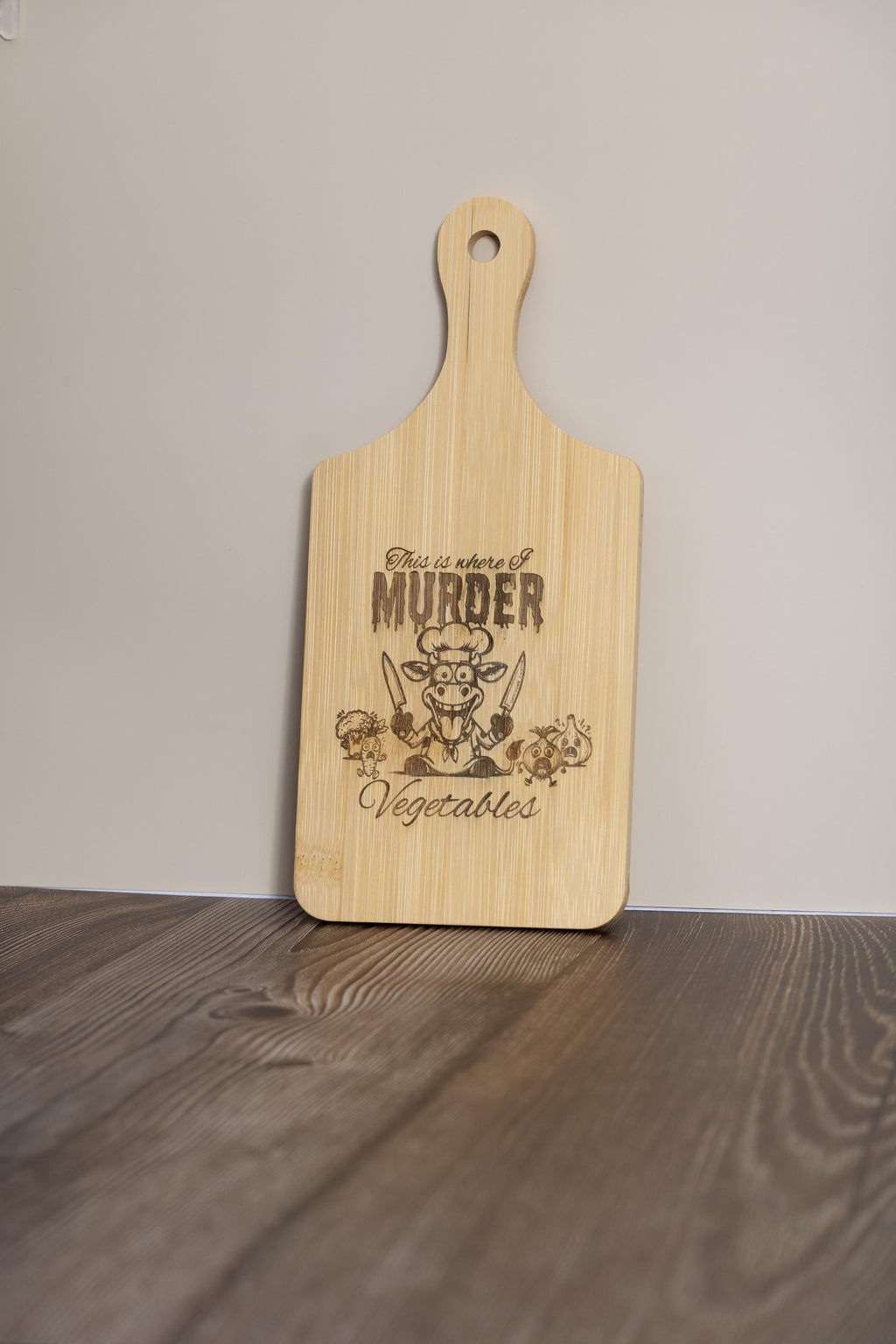 Bamboo Cutting Board – Funny Laser Engraved Board | Eco Friendly, Compact 5x11