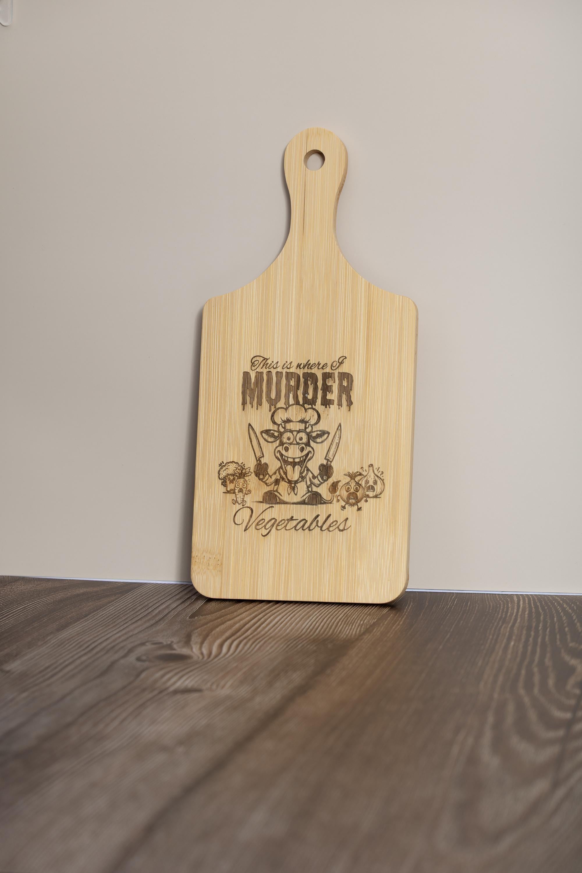Bamboo Cutting Board – Funny Laser Engraved Board | Eco Friendly, Compact 5x11