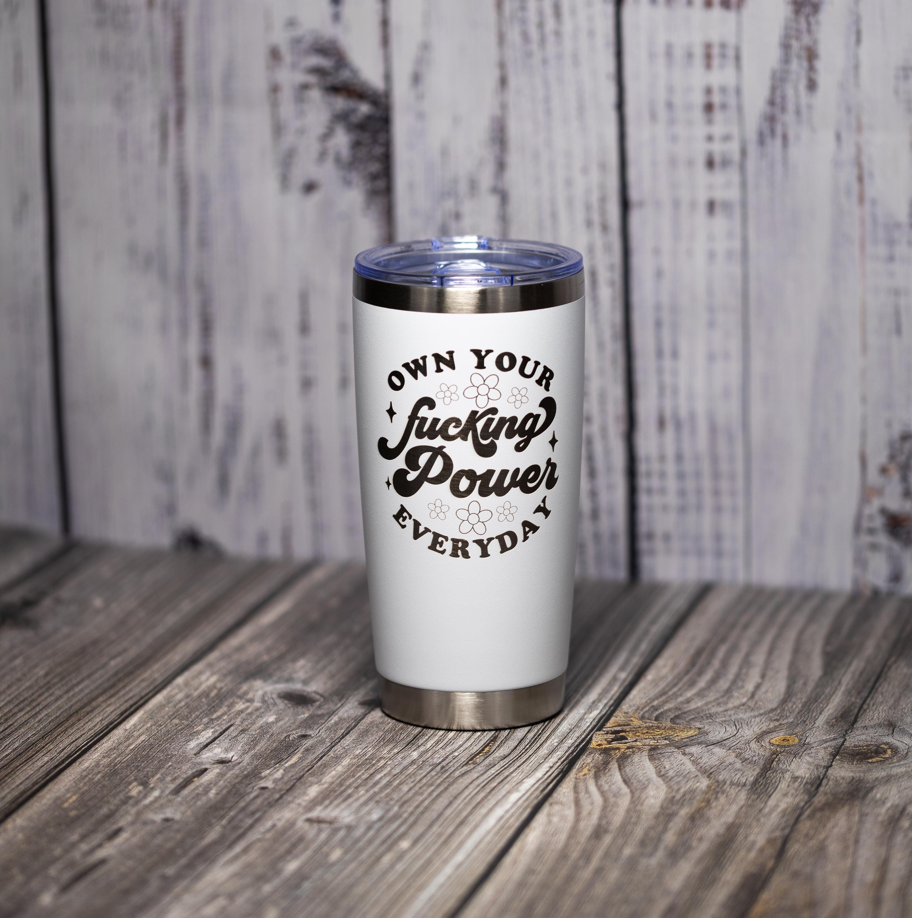 20oz Stainless Steel Tumbler - Double Wall Insulated Drinkware With Permanent Engraving