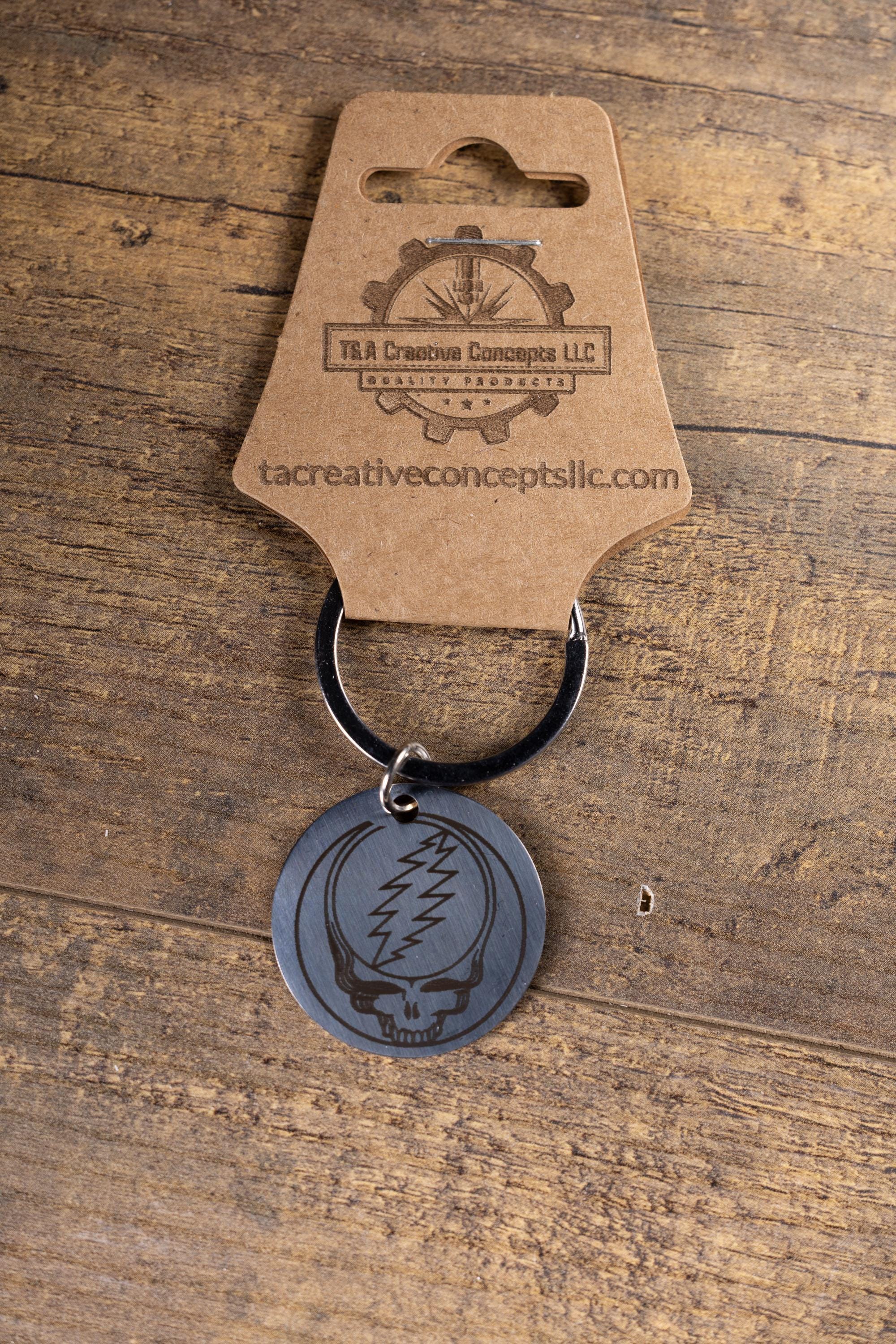 Steal Your Face Keychain – Polished Stainless Steel, Double Sided Engraving Gift