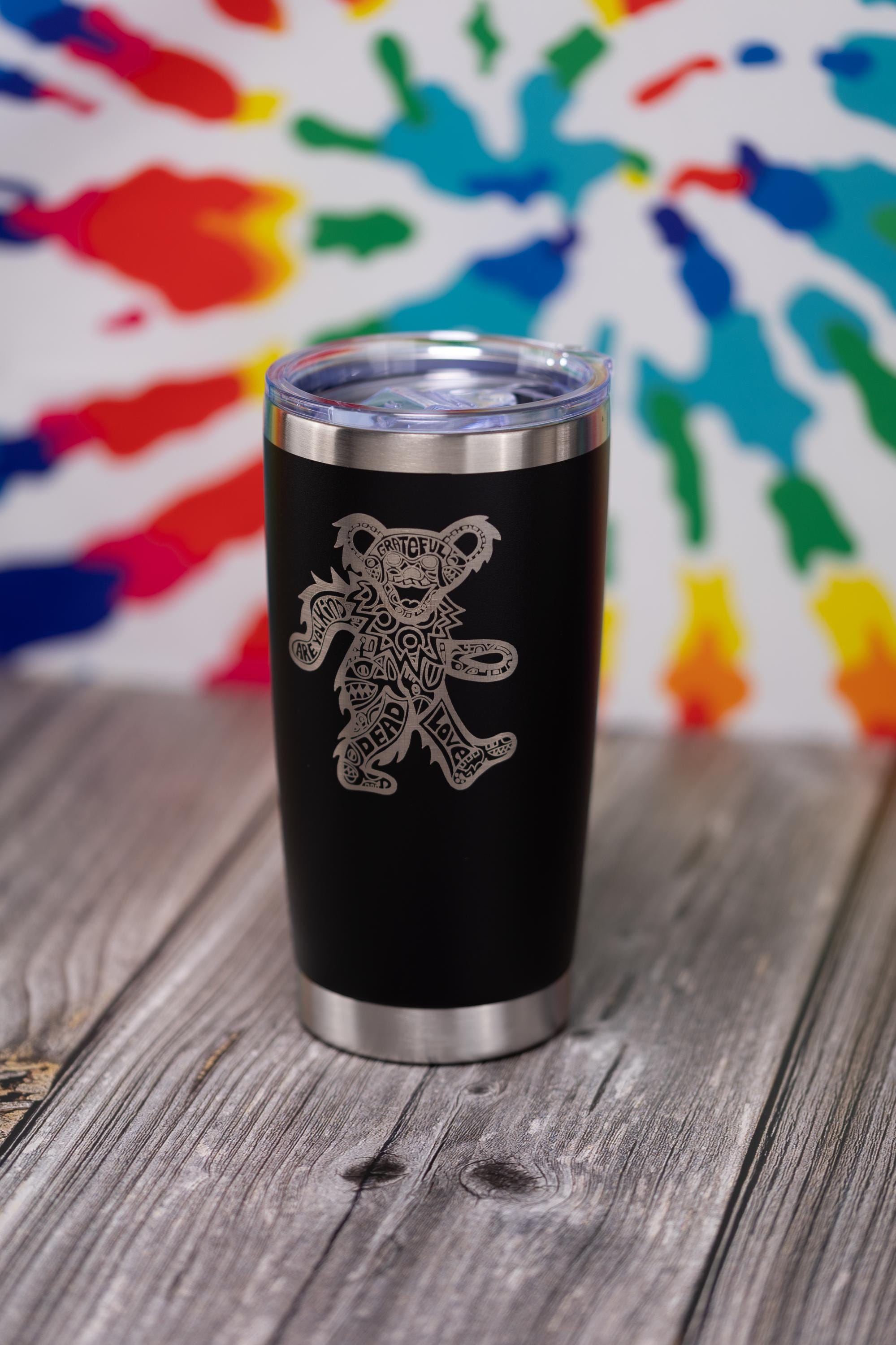 Grateful Dead Tumbler - 20oz Insulated Stainless Steel Travel Cup With Spill Resistant Lid
