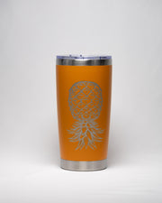 Laser Engraved Tumbler - Stainless Steel Cup With Vacuum Insulation & Tropical Design