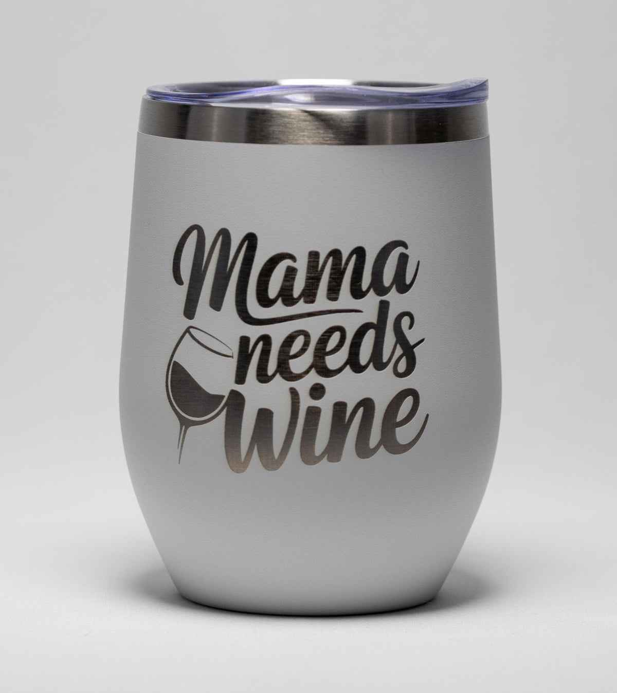 Momma Needs Wine Tumbler – 12 oz Insulated Stainless Steel Cup, Keeps Drinks Cold