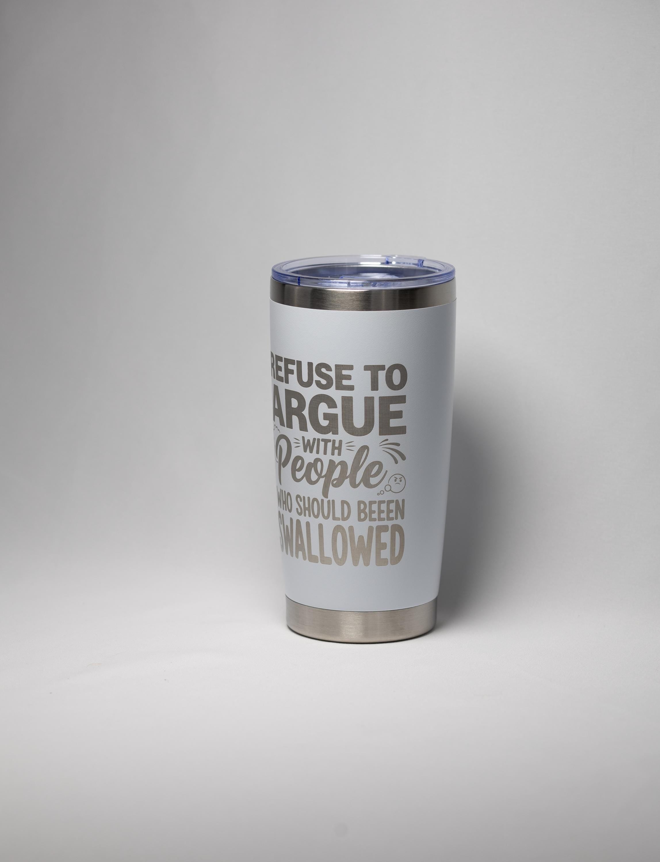 Dark Humor Tumbler - Laser Engraved Stainless Steel, 20 Ounce Drinkware With Double Wall Insulation