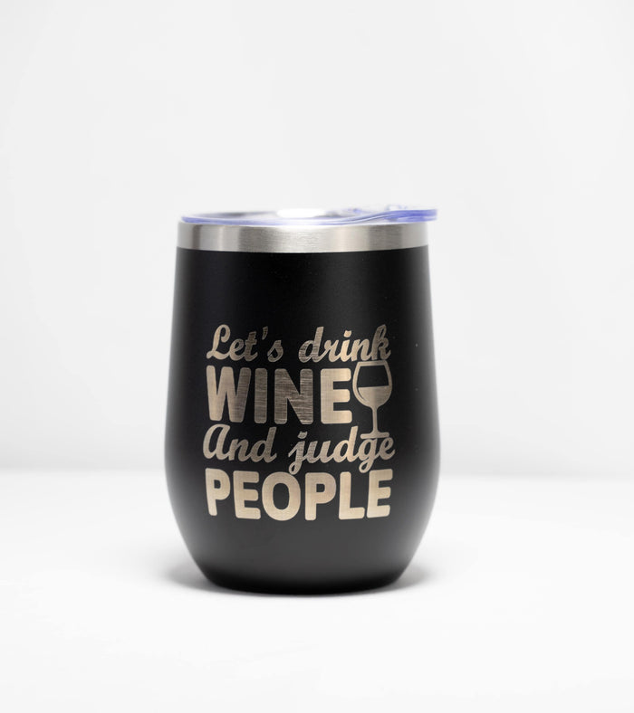 Funny Wine Tumbler – Stainless Steel Cup With Double Wall Insulation, Custom Colors