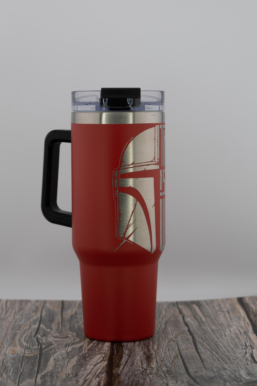 Mandalorian Stainless Steel Tumbler – 40oz Vacuum, Laser Engraved, Double Wall Insulated