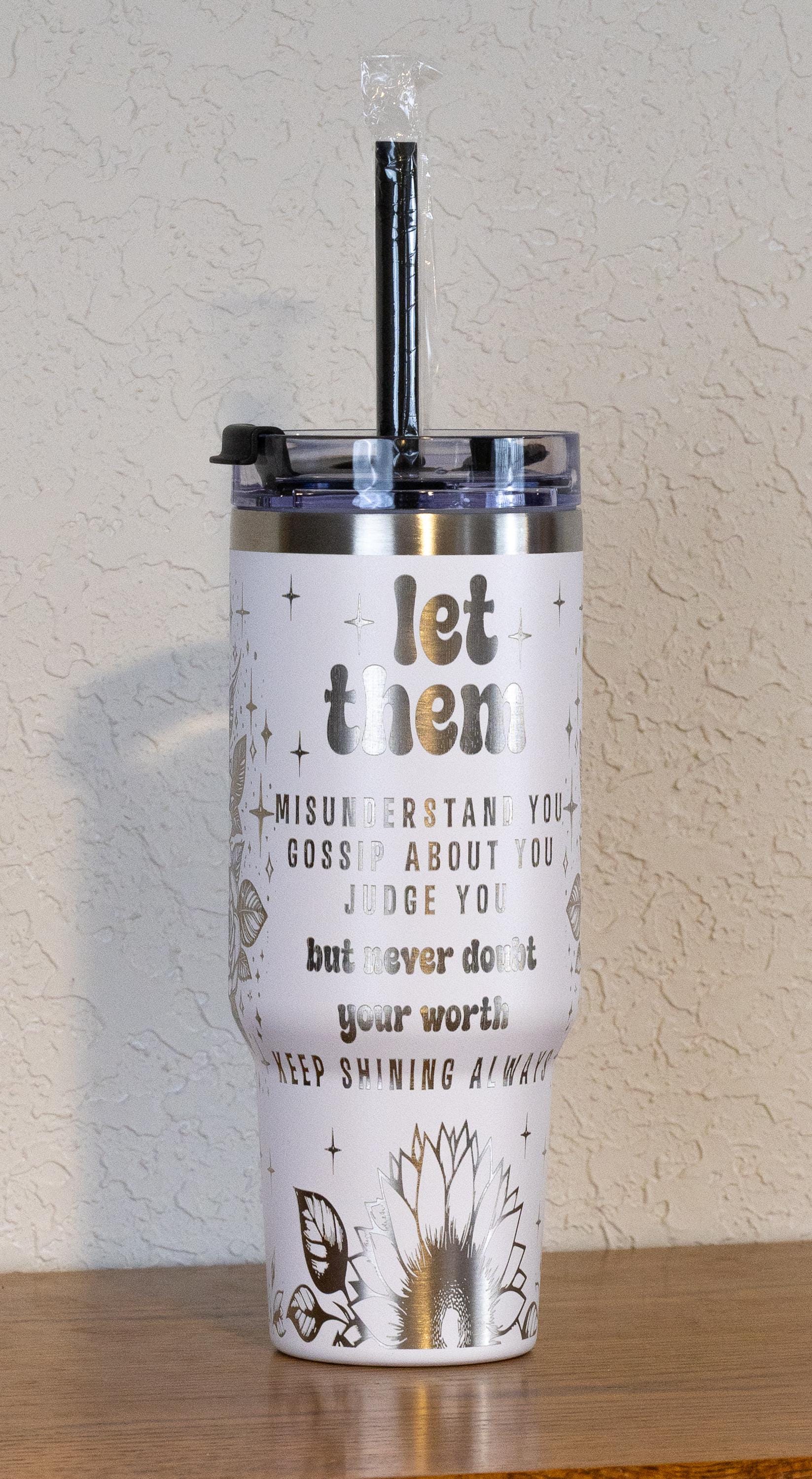 40oz Stainless Steel Tumbler | Insulated Travel Cup With Spill Resistant Lid