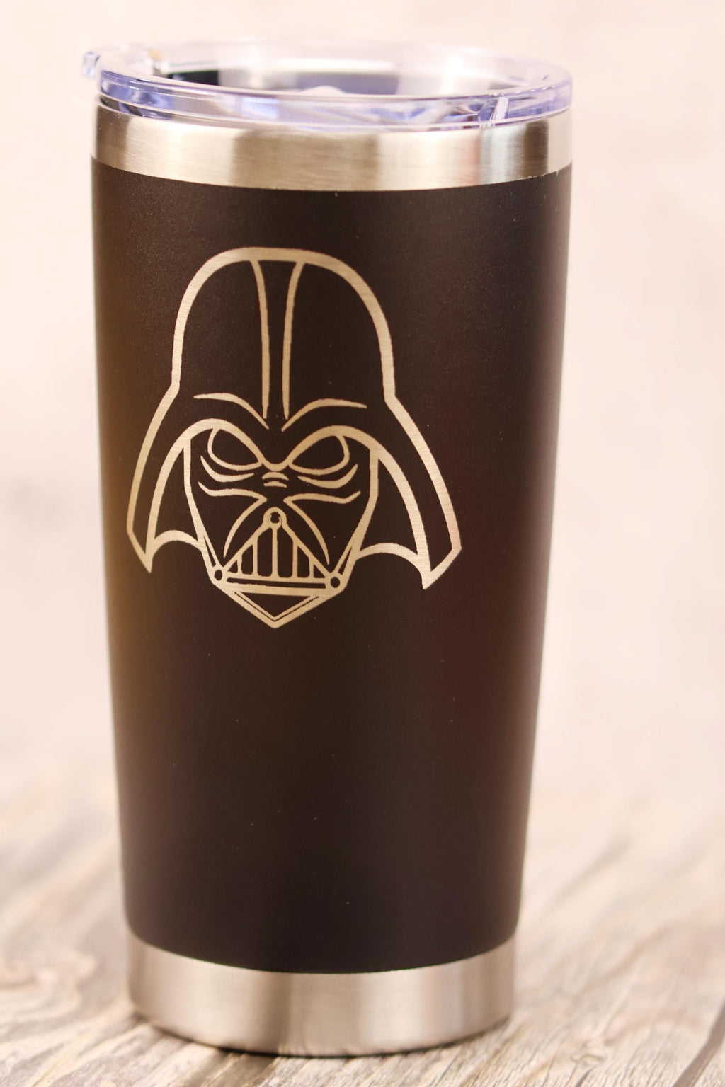 Darth Vader Travel Tumbler – 20oz Vacuum Insulated Stainless Steel Cup with Laser Engraving