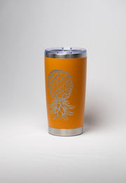 Laser Engraved Tumbler - Stainless Steel Cup With Vacuum Insulation & Tropical Design