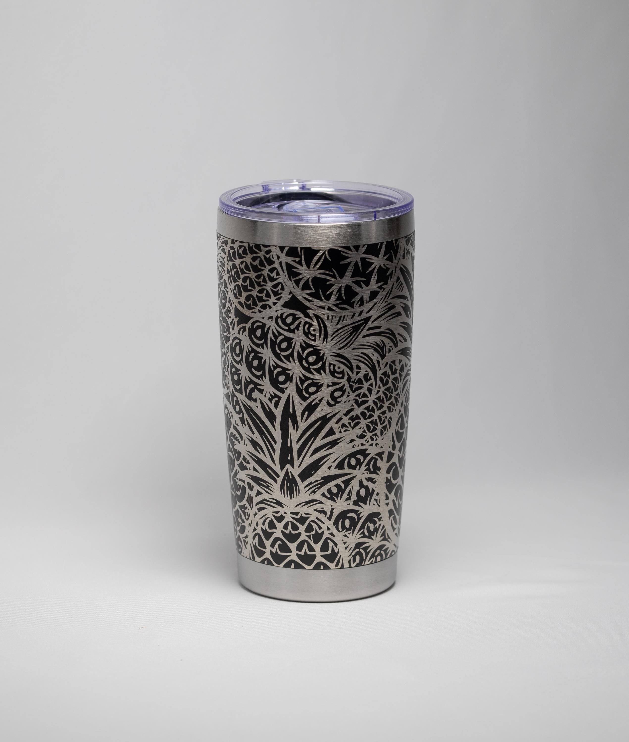 Travel Tumbler – Stainless Steel Cup With Pineapple Engraved Design, 20oz Insulated Drinkware