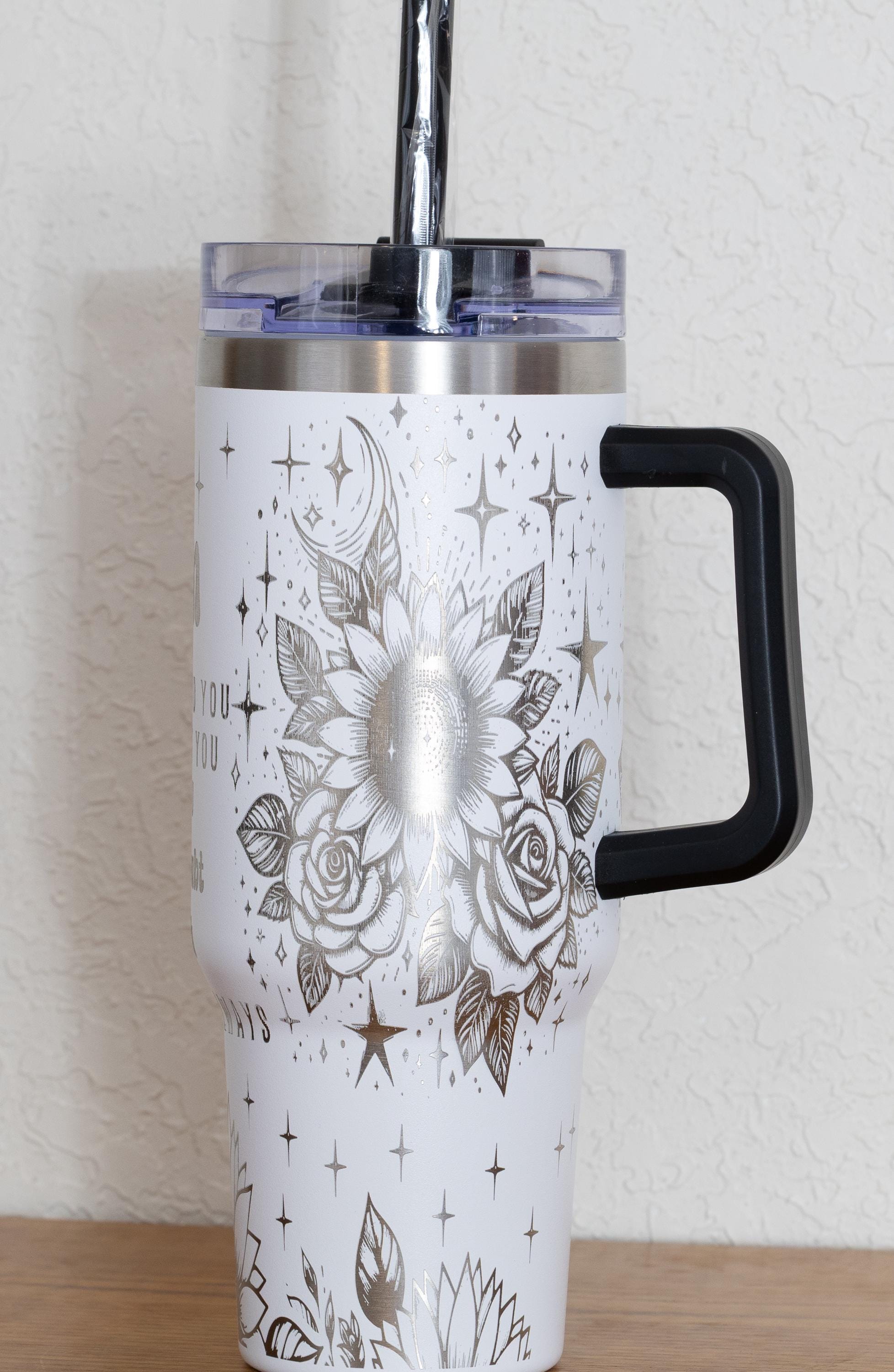 40oz Stainless Steel Tumbler | Insulated Travel Cup With Spill Resistant Lid