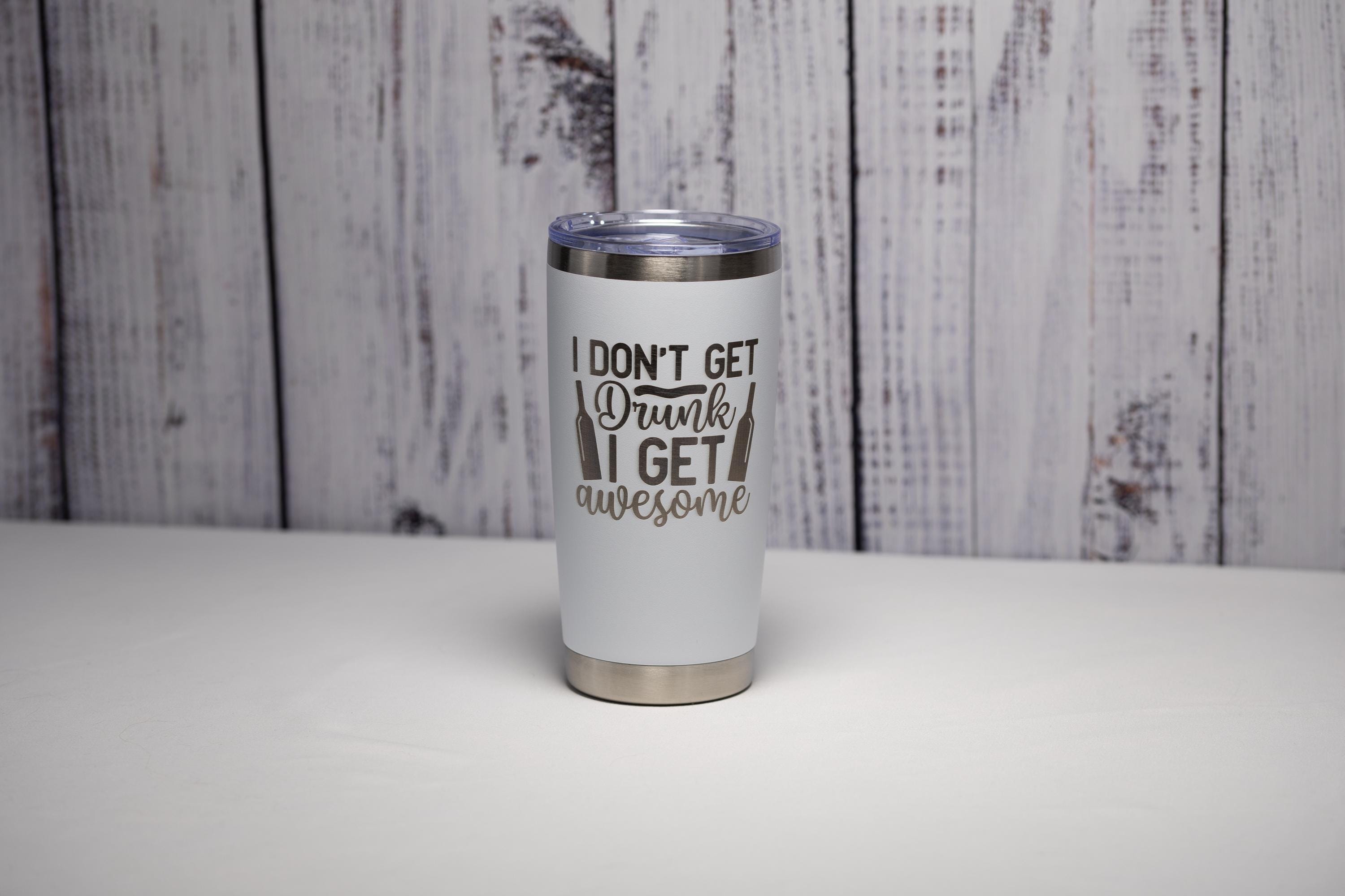 Laser Engraved Tumbler - Custom Color Drinkware | 20 oz Vacuum Insulated Mug