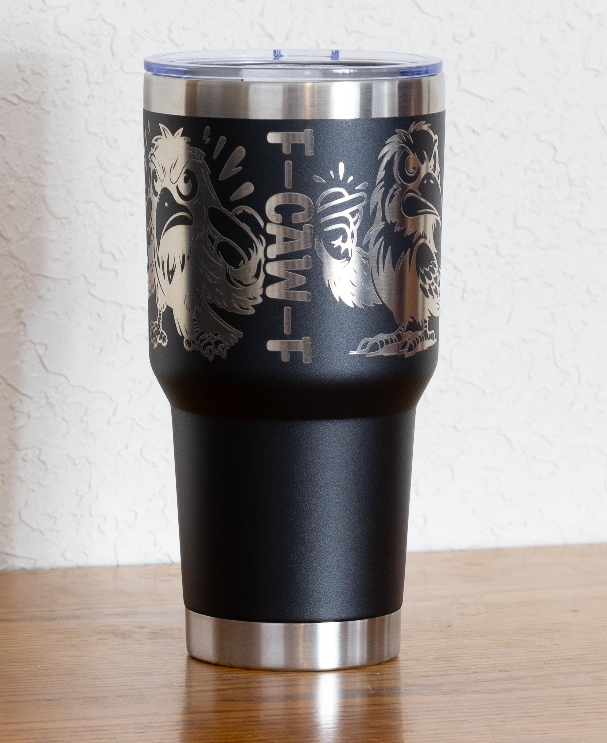 Stainless Steel Tumbler - 30oz Vacuum Insulated Travel Mug With Cheeky Quote