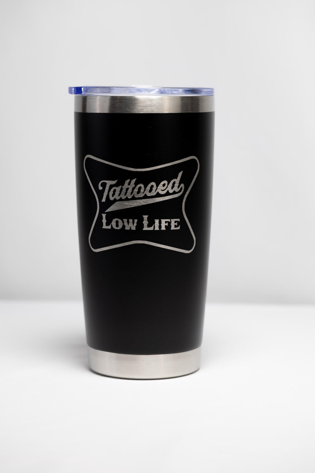 Tattooed Lowlife Tumbler - 20 oz Stainless Steel | Custom Color, Laser Engraved Cup