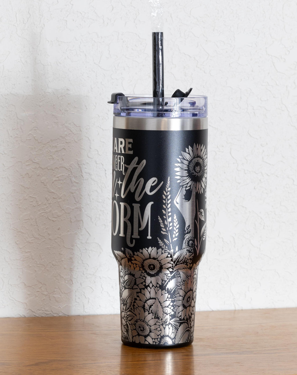 Stainless Steel Tumbler 40oz – Vacuum Insulated Mug With Handle Sliding Lid