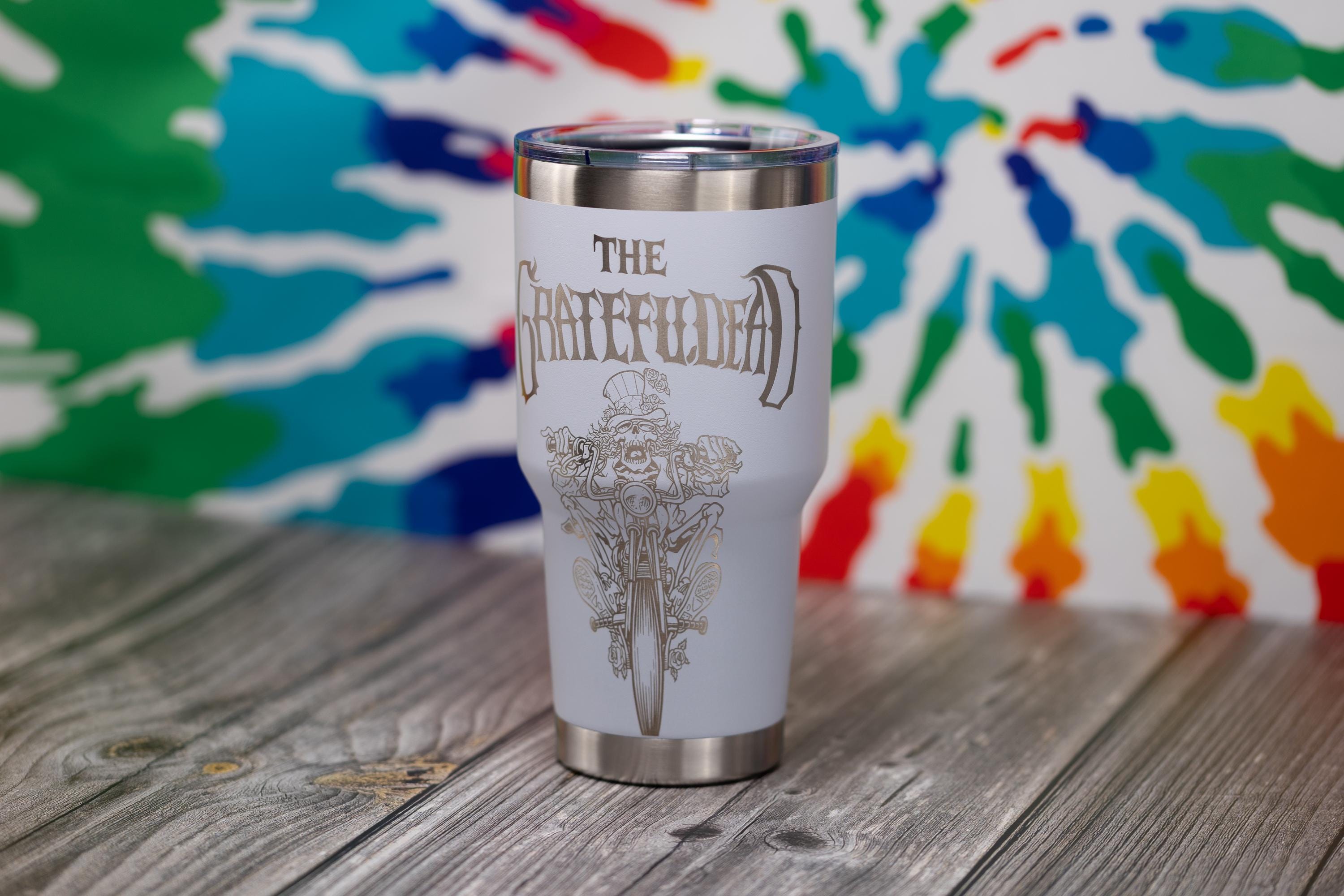 Insulated Steel Tumbler – Grateful Dead Uncle Sam Biker 30oz Double Wall Drinkware