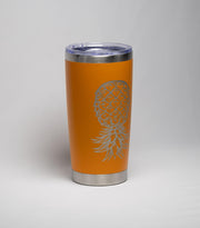 Laser Engraved Tumbler - Stainless Steel Cup With Vacuum Insulation & Tropical Design