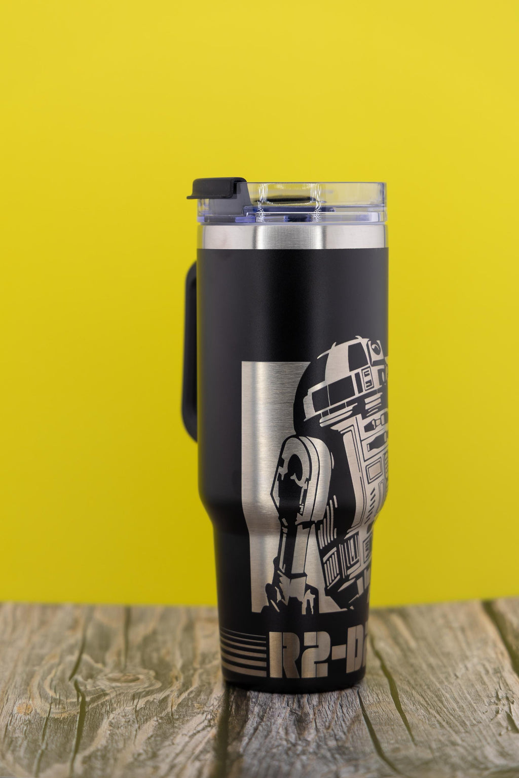 R2-D2 Tumbler | Laser Engraved Stainless Steel Cup - 40oz Double Wall Insulated