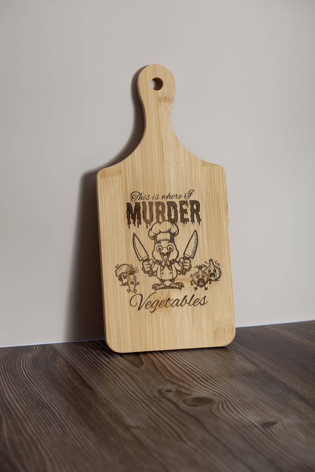 Engraved Bamboo Cutting Board - Compact 5x11 Eco Friendly Kitchen Decor