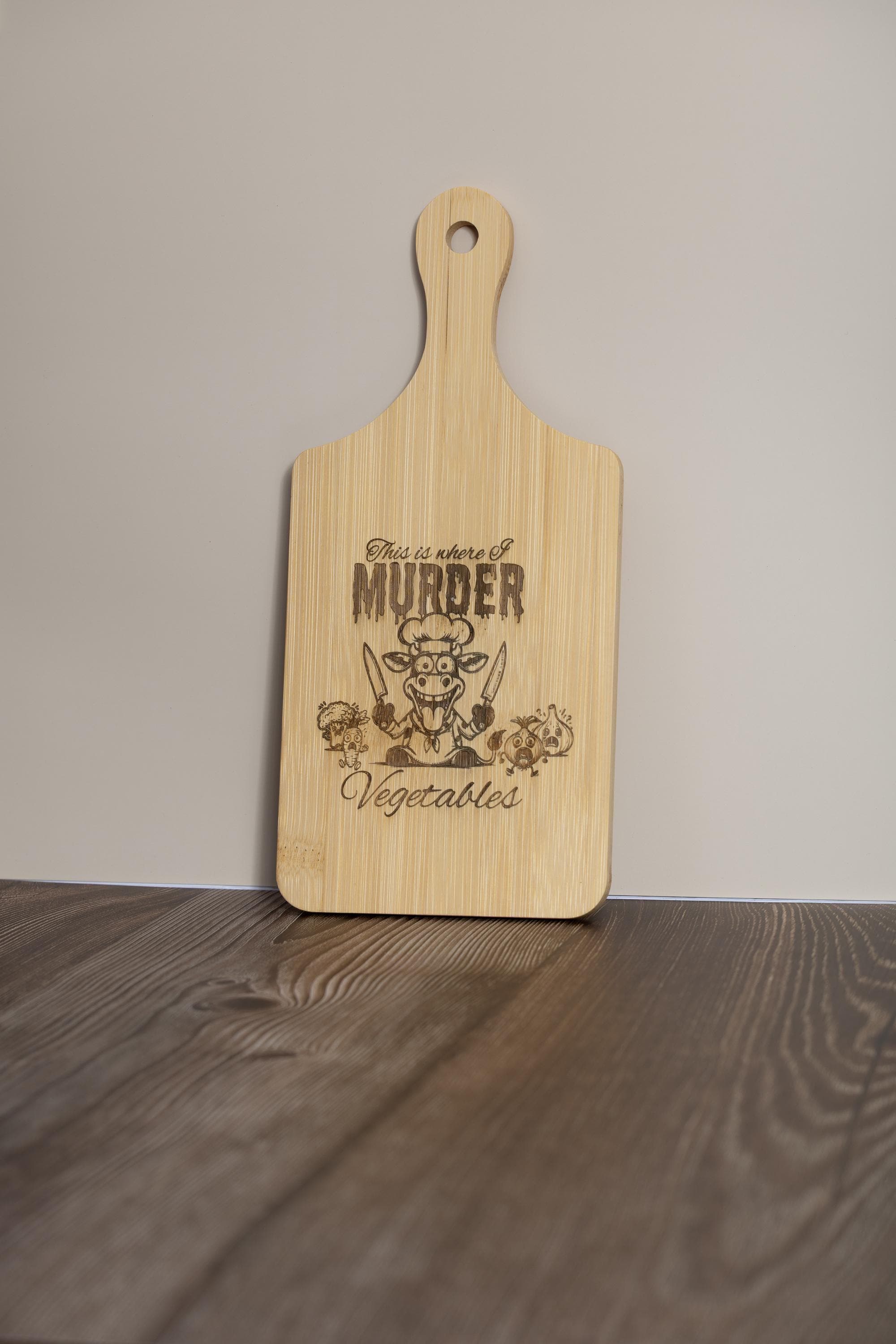 Bamboo Cutting Board – Funny Laser Engraved Board | Eco Friendly, Compact 5x11