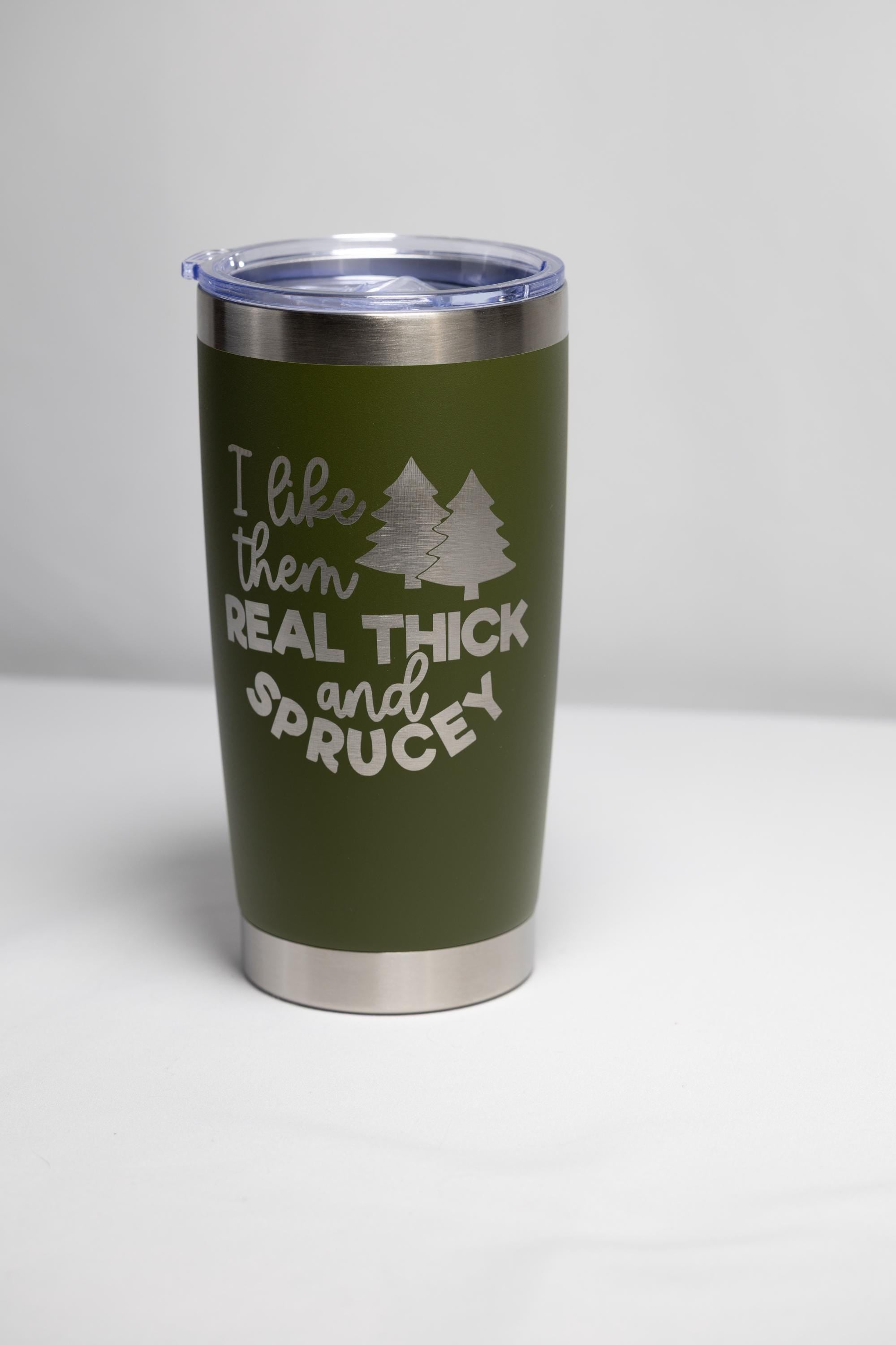 Camping Tumbler - 20 oz Stainless Steel Double Wall Insulated Custom Color Cup