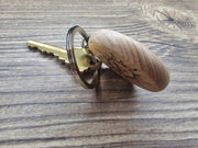 Mystical Sun Keychain - Double Sided Laser Engraved Hardwood Accessory